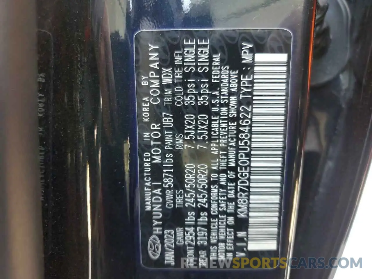 16 fotografías del automóvil dañado KM8R7DGE0PU584622 HYUNDAI PALISADE 2023