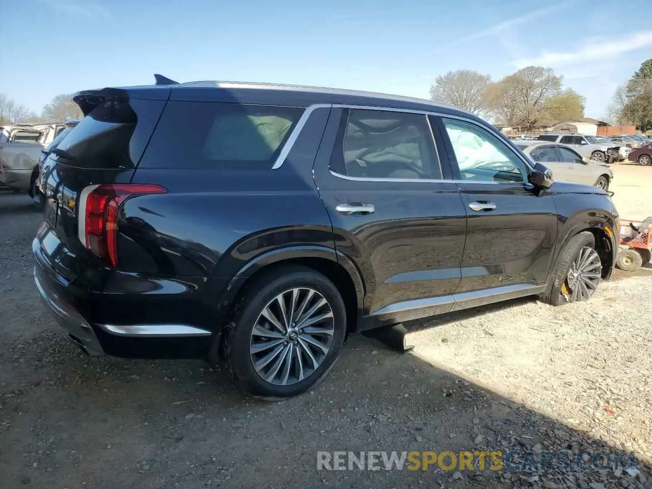 3 fotografías del automóvil dañado KM8R7DGE0PU584622 HYUNDAI PALISADE 2023