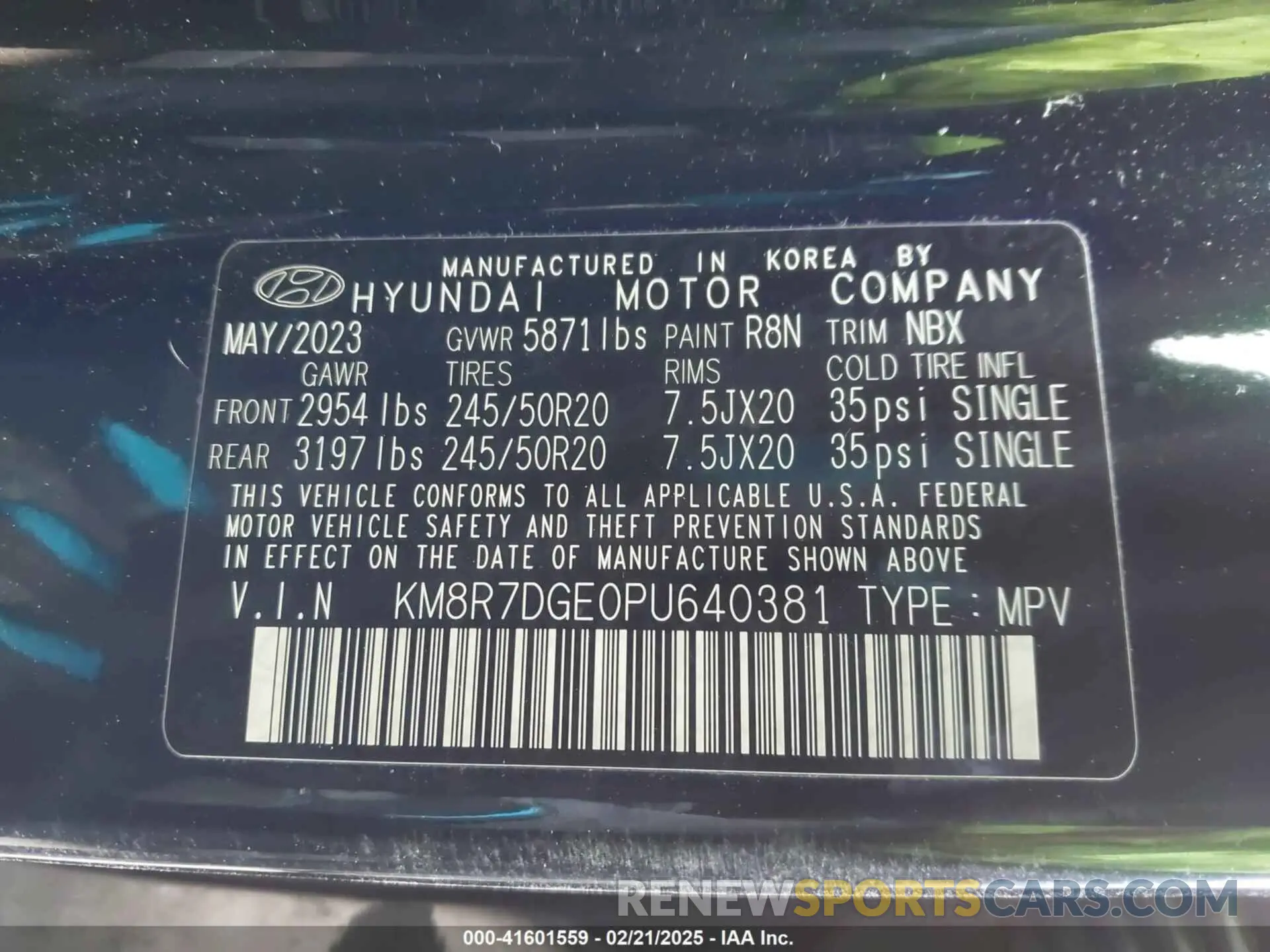 9 fotografías del automóvil dañado KM8R7DGE0PU640381 HYUNDAI PALISADE 2023