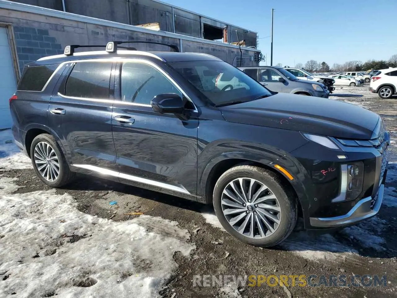 4 fotografías del automóvil dañado KM8R7DGE2PU567952 HYUNDAI PALISADE 2023