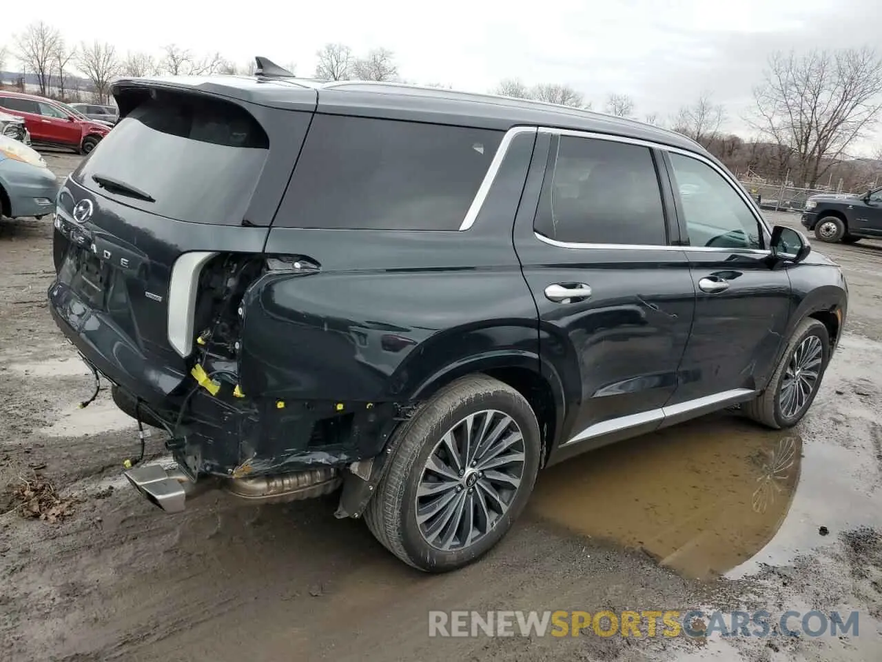 3 fotografías del automóvil dañado KM8R7DGE4PU565359 HYUNDAI PALISADE 2023