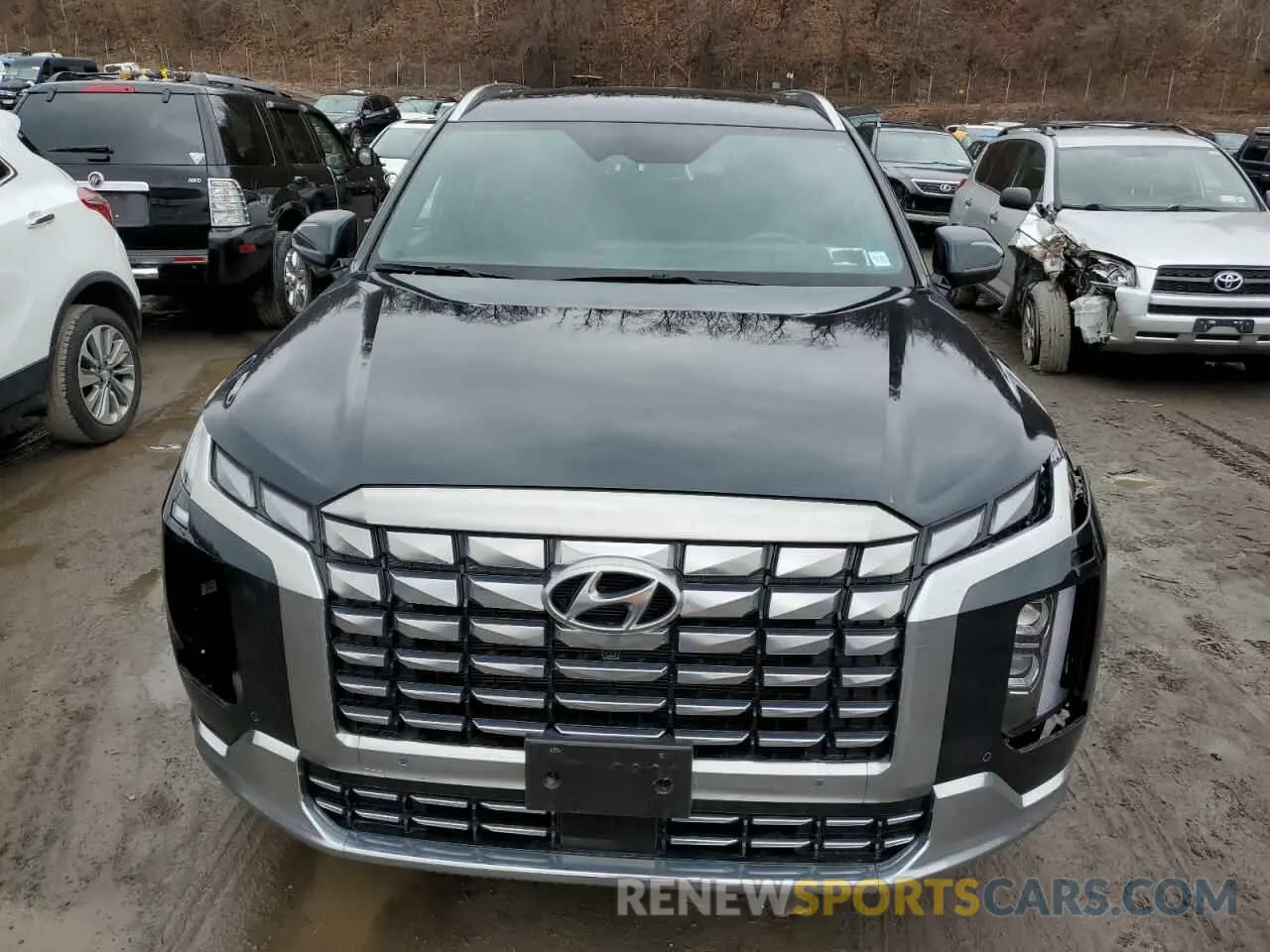 5 fotografías del automóvil dañado KM8R7DGE4PU565359 HYUNDAI PALISADE 2023