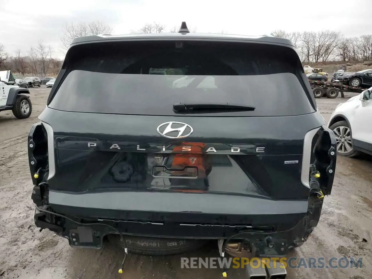 6 fotografías del automóvil dañado KM8R7DGE4PU565359 HYUNDAI PALISADE 2023
