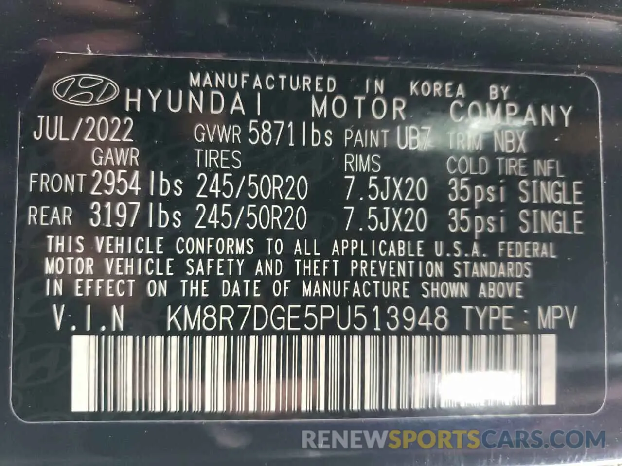 13 fotografías del automóvil dañado KM8R7DGE5PU513948 HYUNDAI PALISADE 2023
