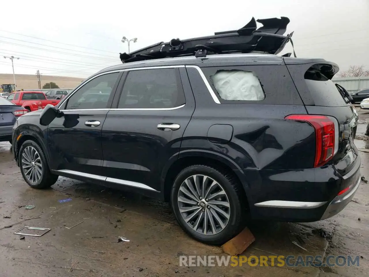2 fotografías del automóvil dañado KM8R7DGE5PU513948 HYUNDAI PALISADE 2023