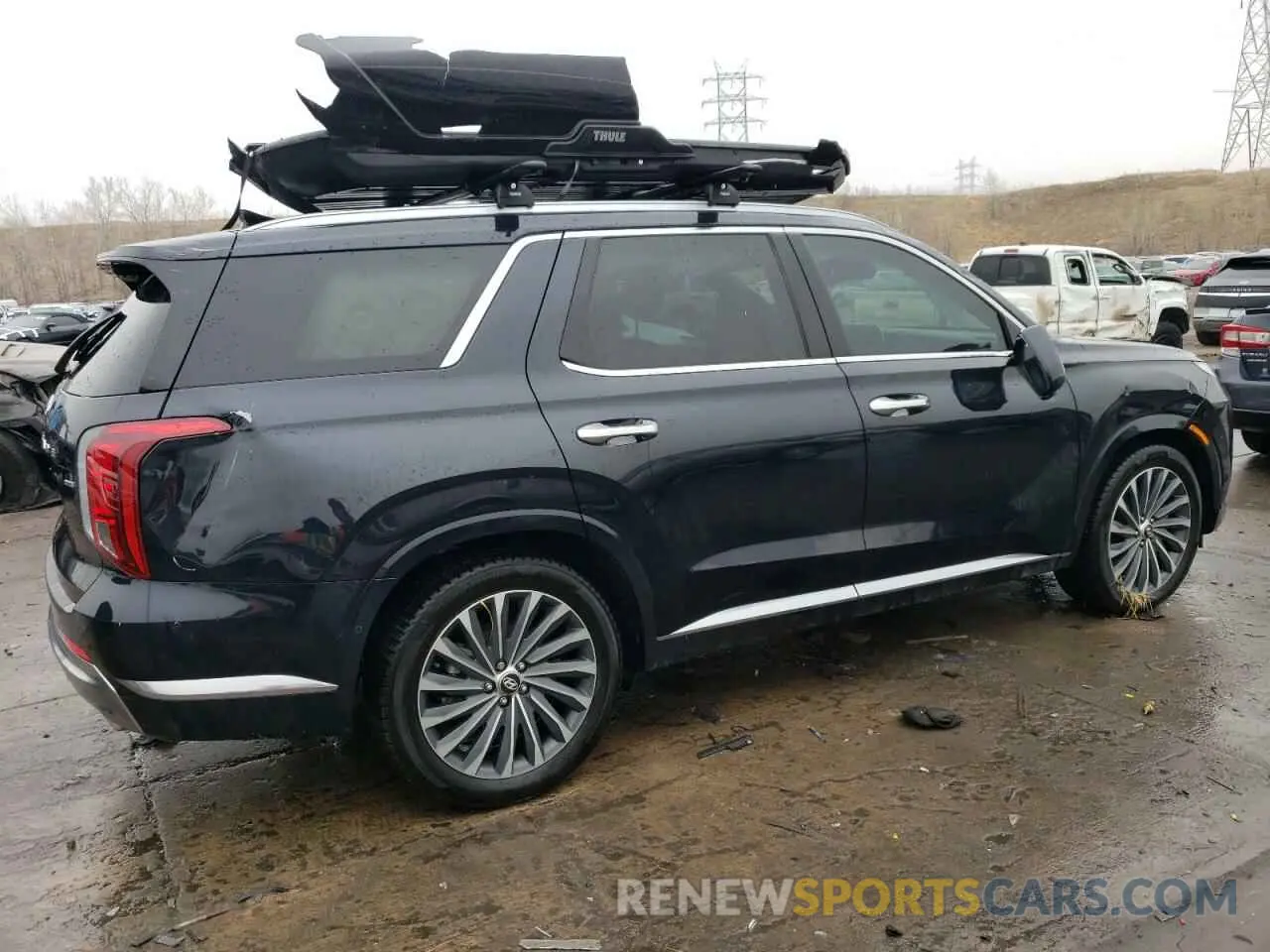 3 fotografías del automóvil dañado KM8R7DGE5PU513948 HYUNDAI PALISADE 2023