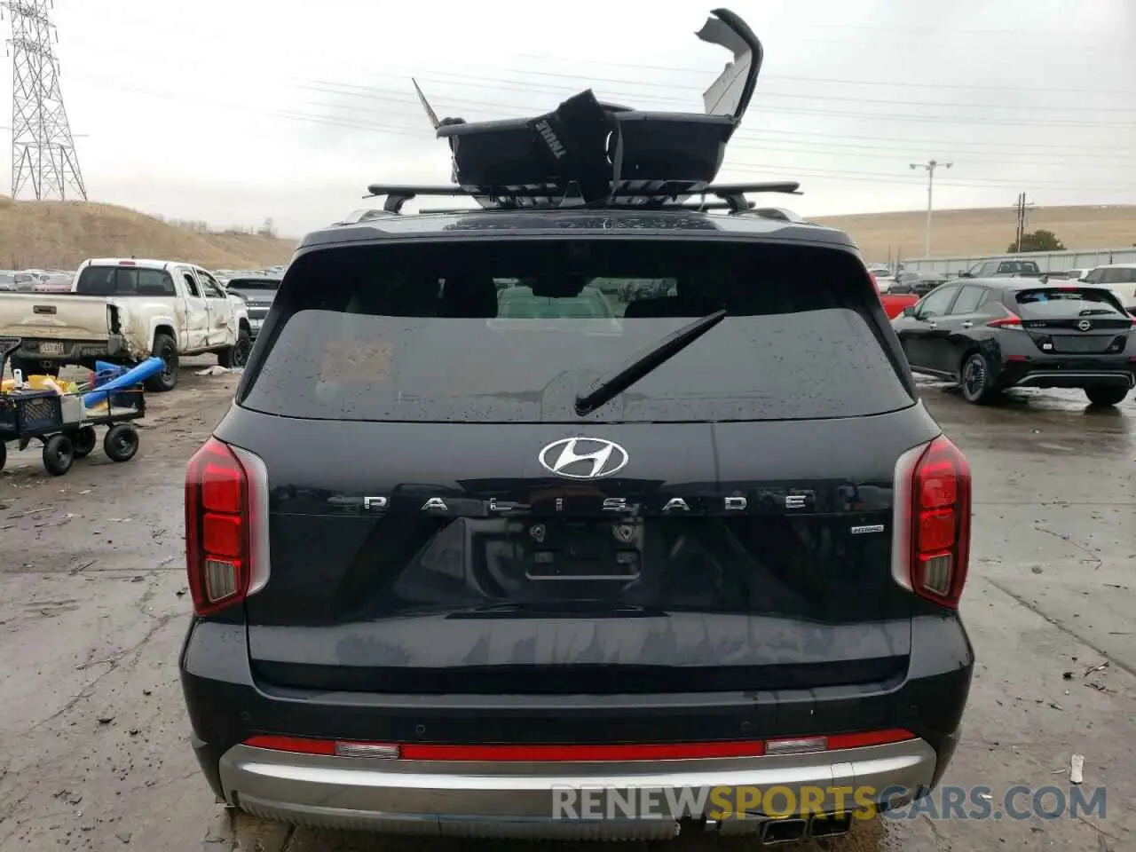 6 fotografías del automóvil dañado KM8R7DGE5PU513948 HYUNDAI PALISADE 2023