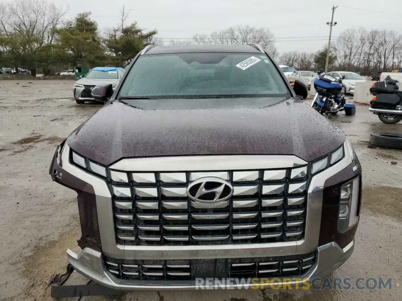 5 fotografías del automóvil dañado KM8R7DGE7PU519122 HYUNDAI PALISADE 2023