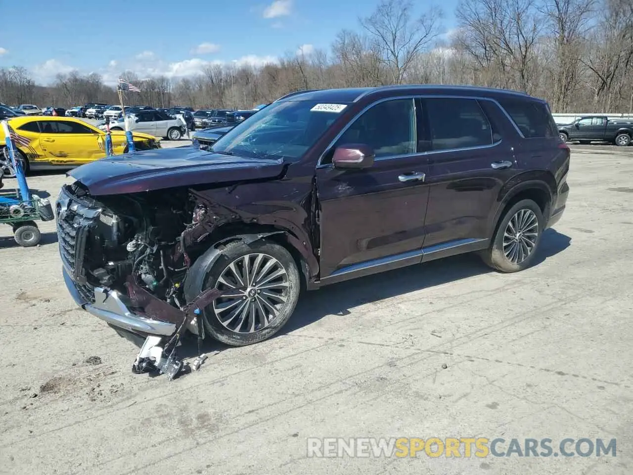 1 fotografías del automóvil dañado KM8R7DGE7PU572340 HYUNDAI PALISADE 2023