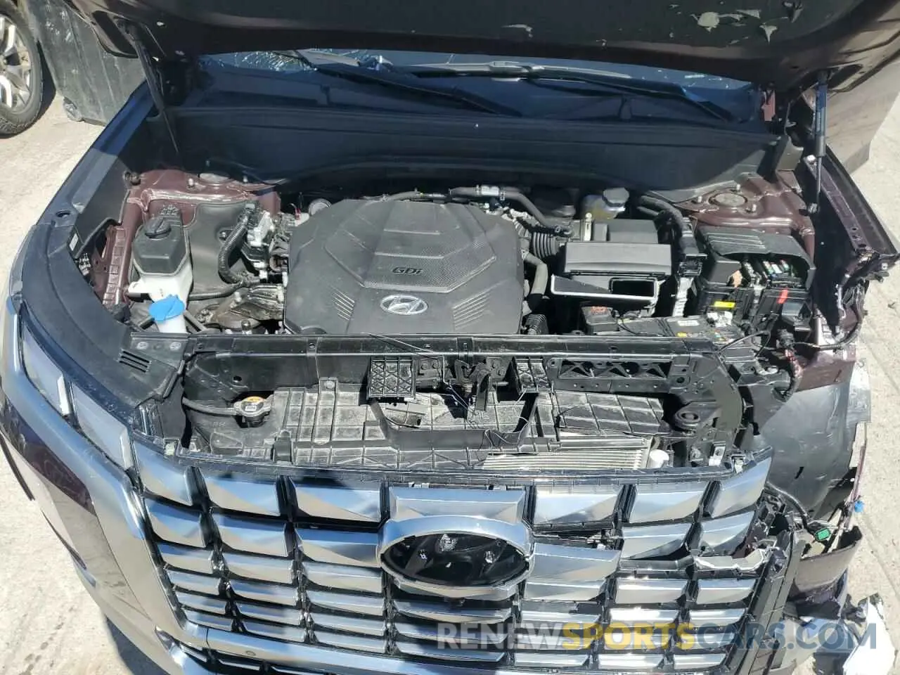 12 fotografías del automóvil dañado KM8R7DGE7PU572340 HYUNDAI PALISADE 2023