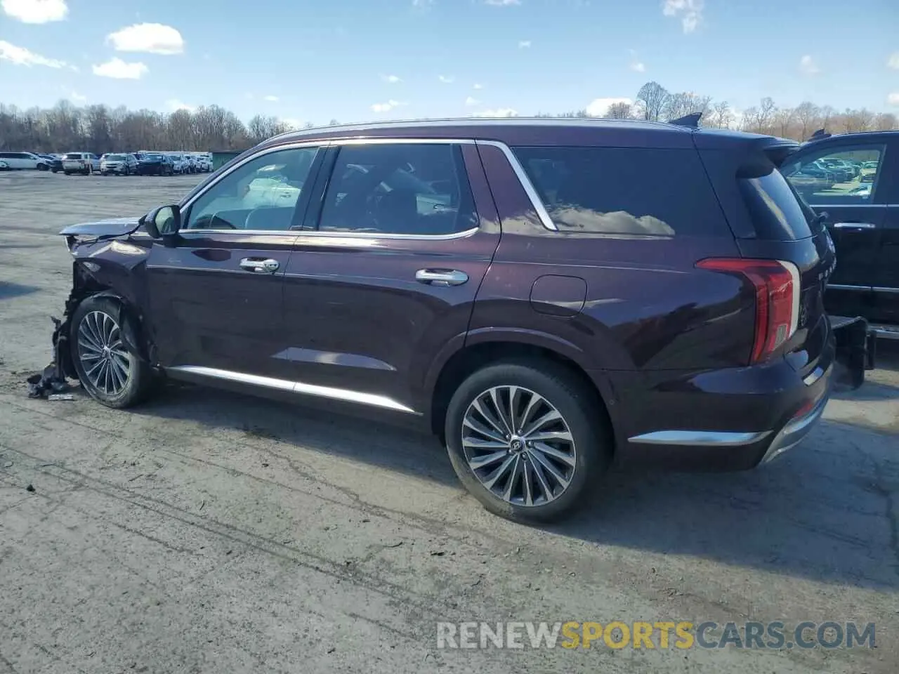 2 fotografías del automóvil dañado KM8R7DGE7PU572340 HYUNDAI PALISADE 2023