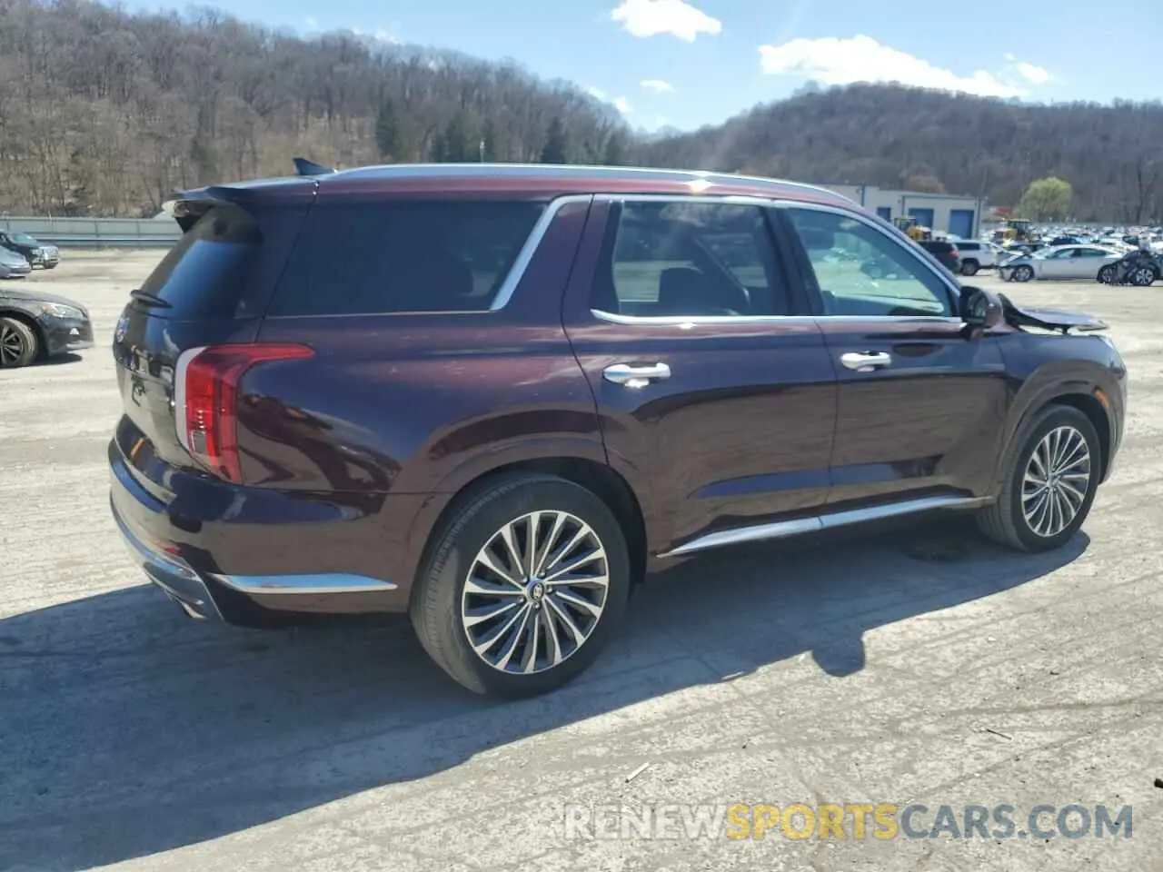 3 fotografías del automóvil dañado KM8R7DGE7PU572340 HYUNDAI PALISADE 2023