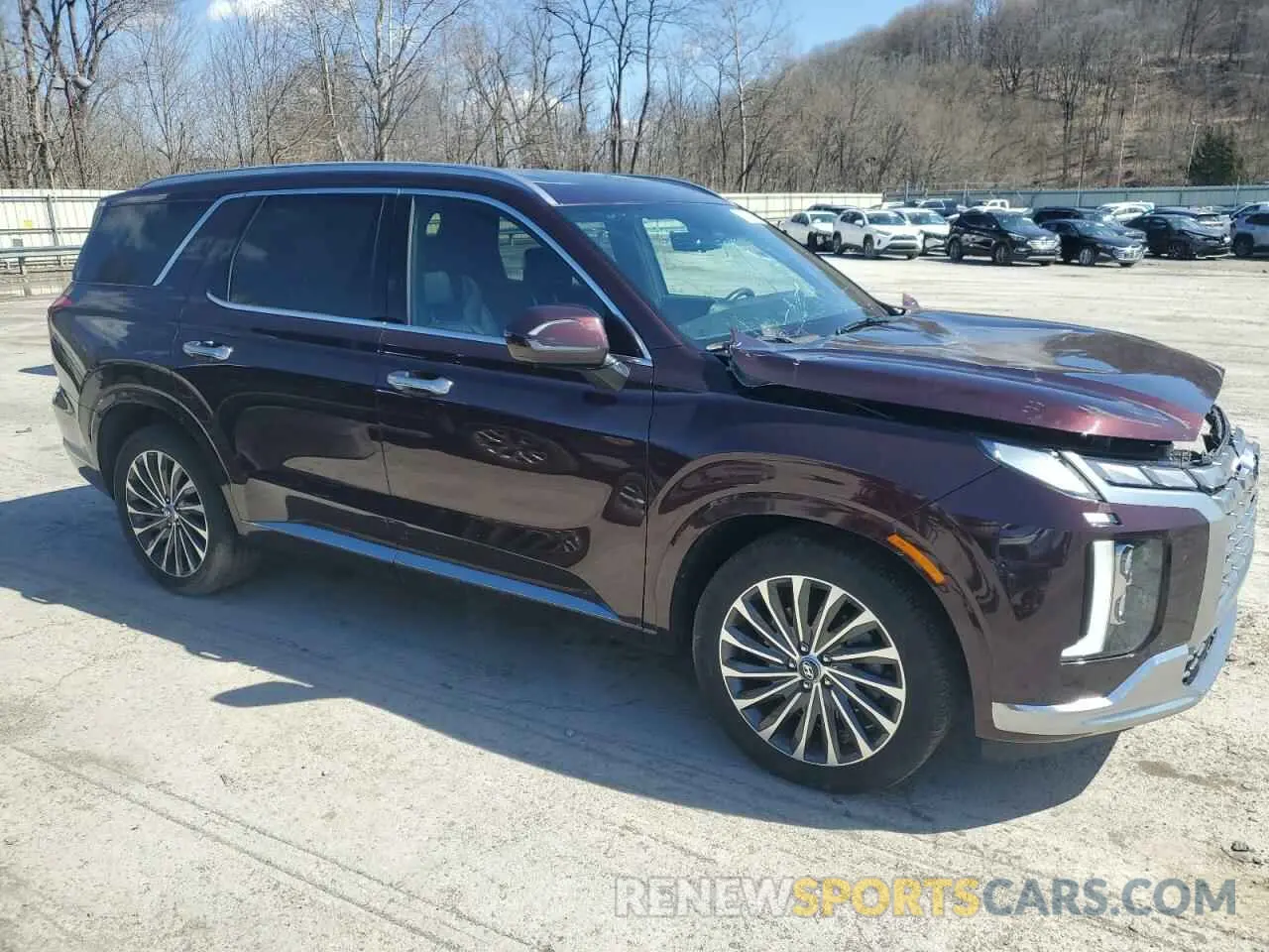 4 fotografías del automóvil dañado KM8R7DGE7PU572340 HYUNDAI PALISADE 2023