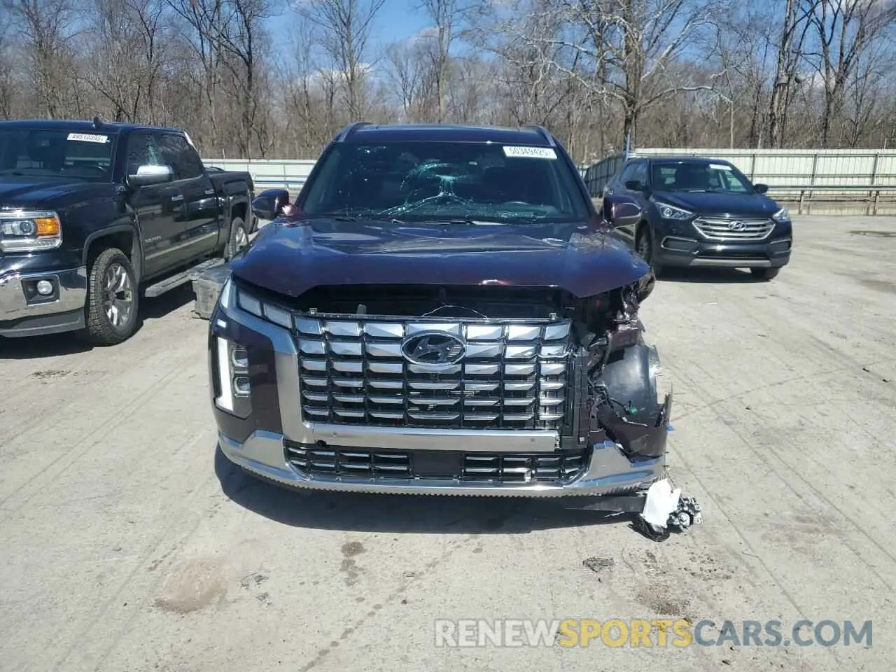 5 fotografías del automóvil dañado KM8R7DGE7PU572340 HYUNDAI PALISADE 2023