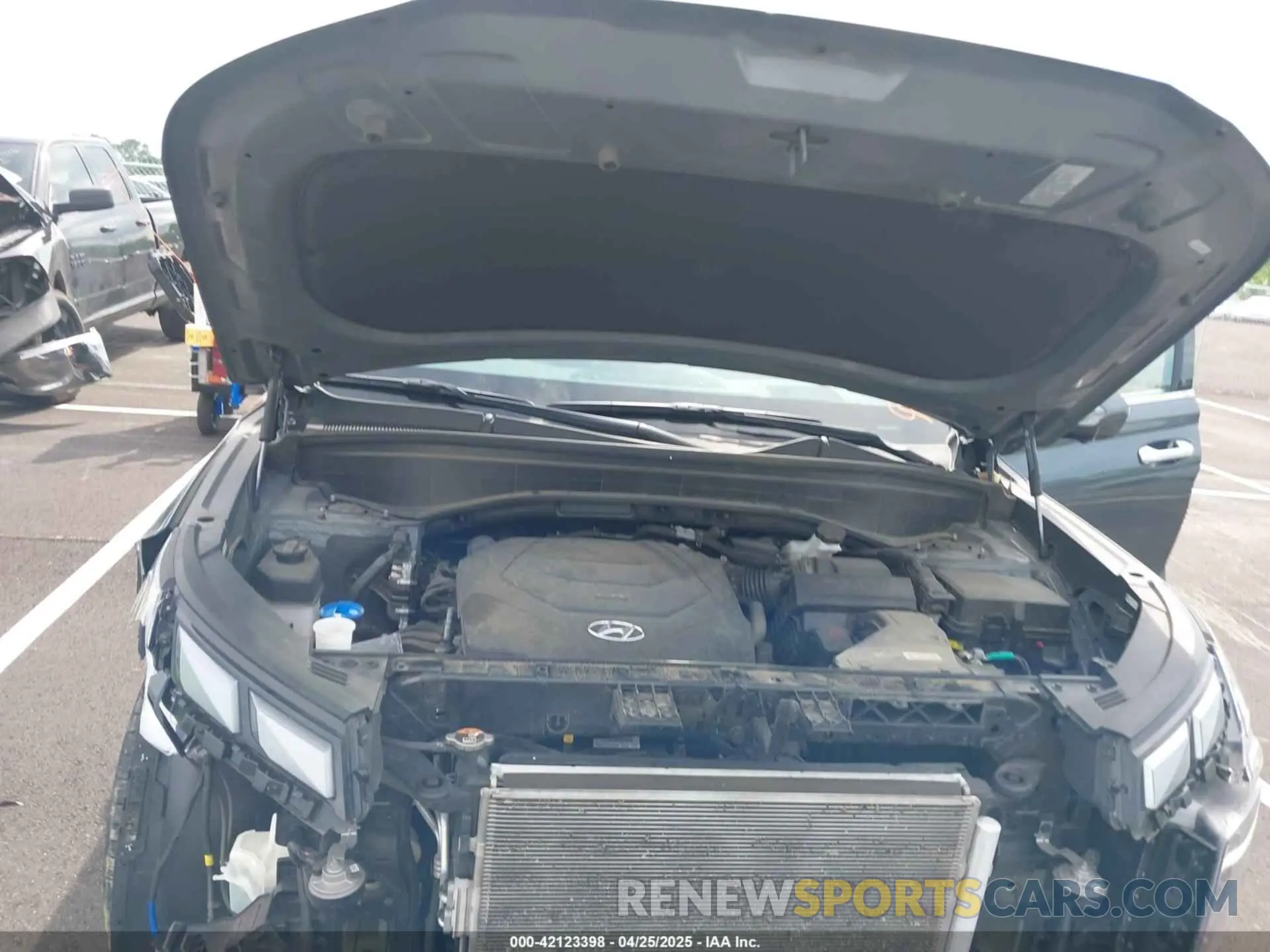 10 fotografías del automóvil dañado KM8R7DGE8PU558348 HYUNDAI PALISADE 2023