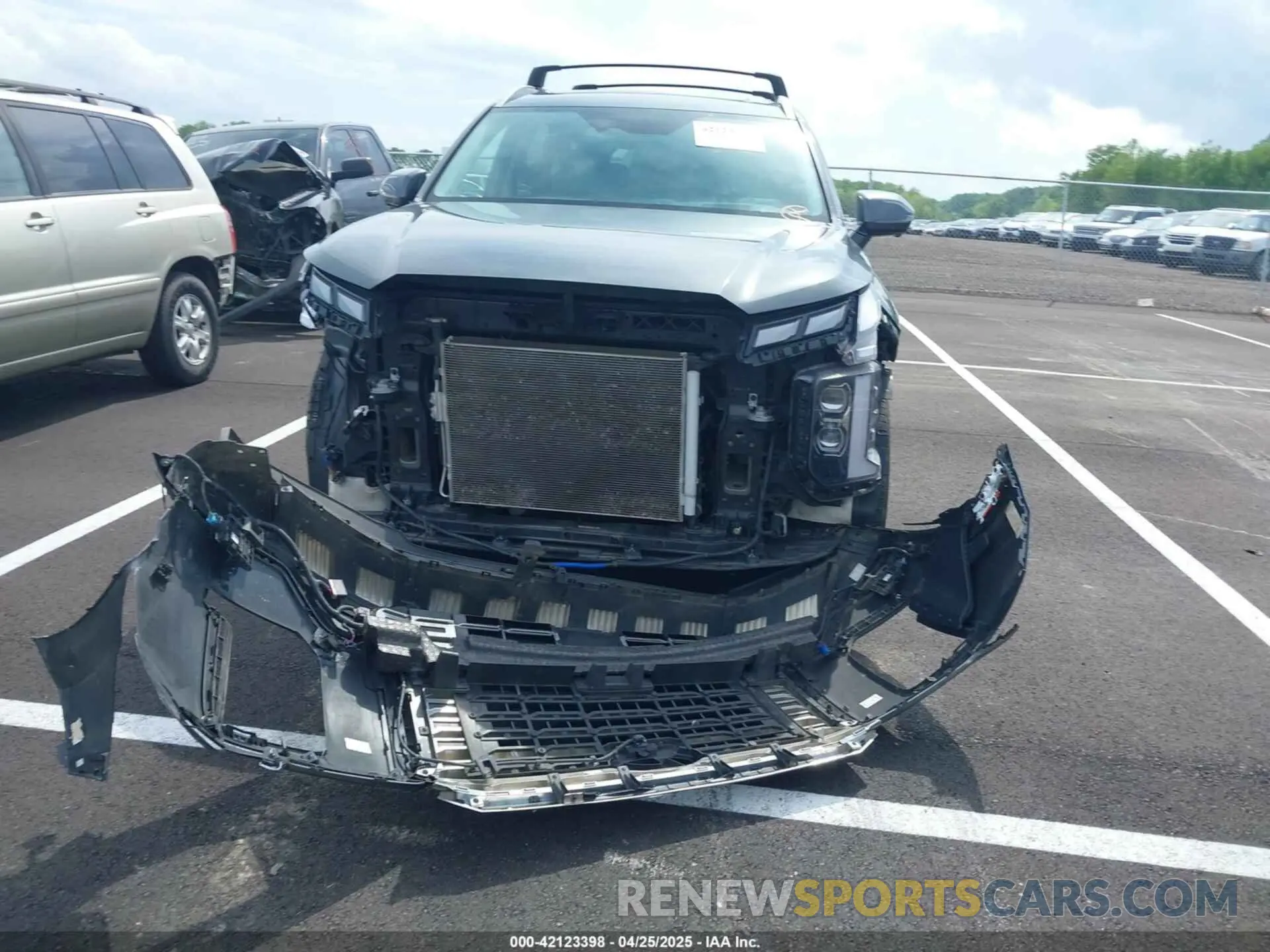 12 fotografías del automóvil dañado KM8R7DGE8PU558348 HYUNDAI PALISADE 2023