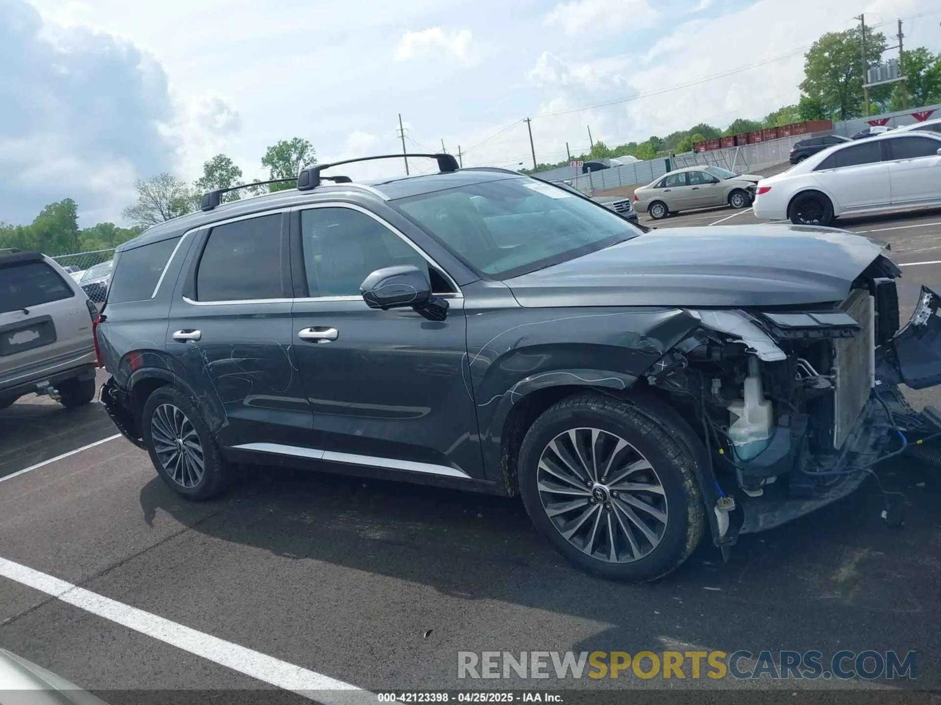13 fotografías del automóvil dañado KM8R7DGE8PU558348 HYUNDAI PALISADE 2023