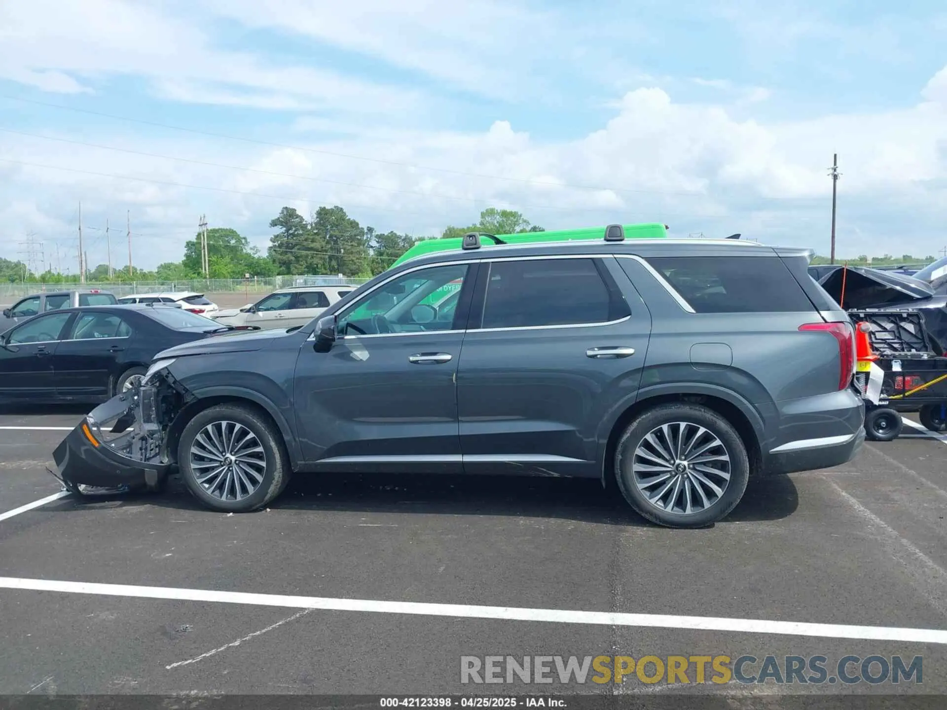 14 fotografías del automóvil dañado KM8R7DGE8PU558348 HYUNDAI PALISADE 2023