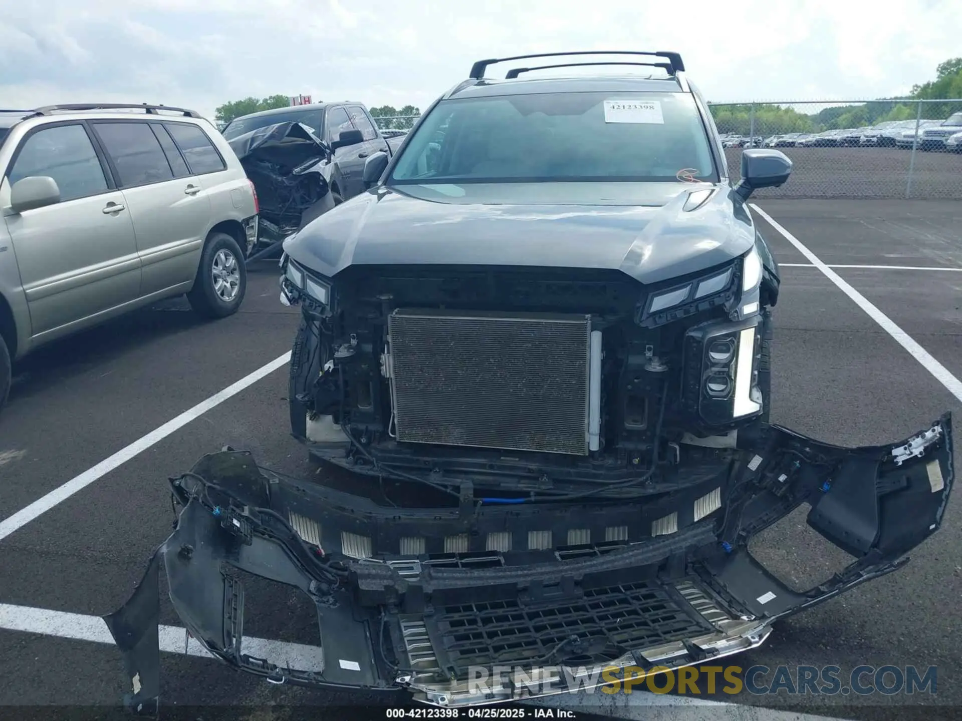 6 fotografías del automóvil dañado KM8R7DGE8PU558348 HYUNDAI PALISADE 2023