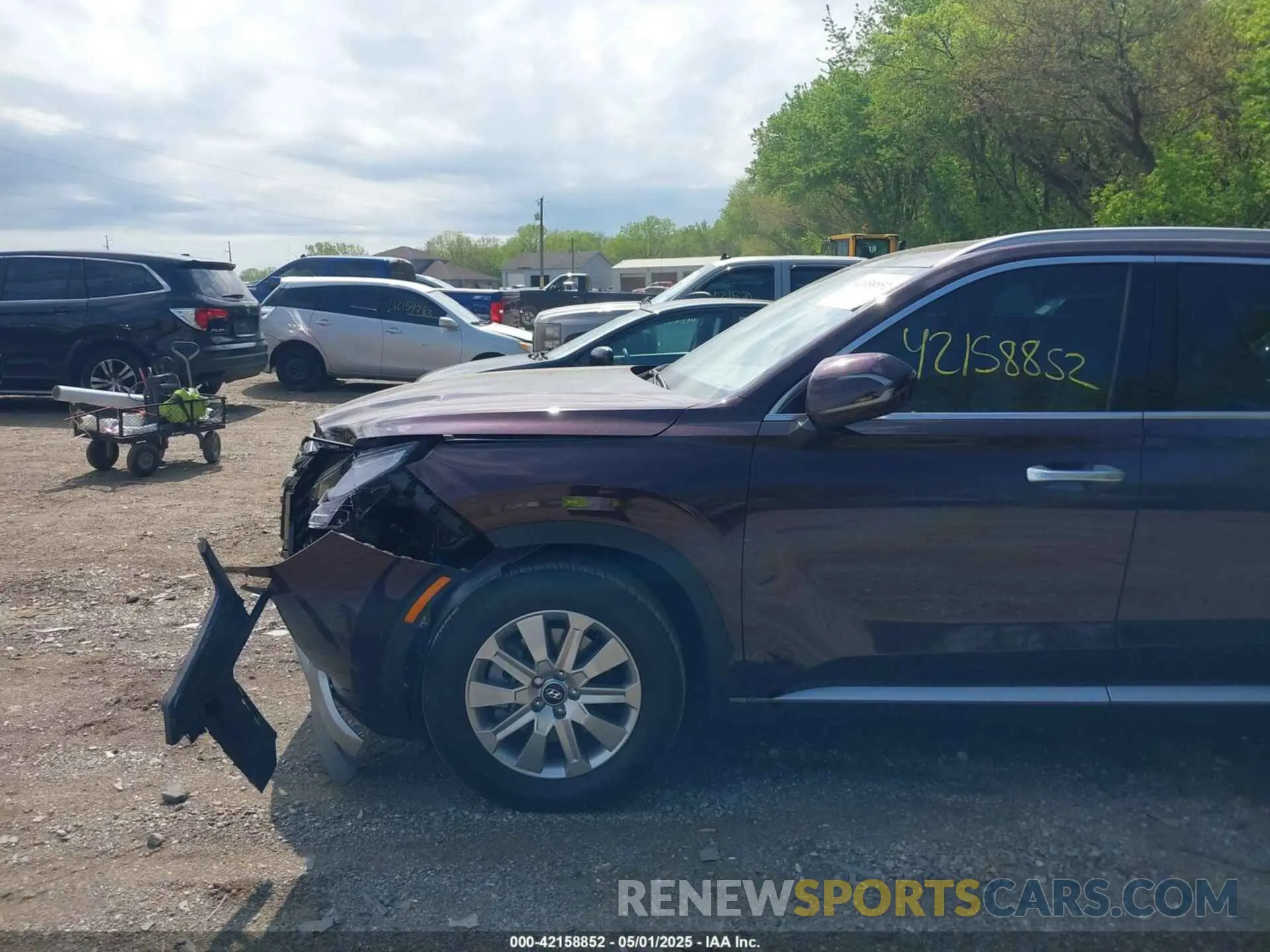 14 fotografías del automóvil dañado KM8R24GE3RU796125 HYUNDAI PALISADE 2024