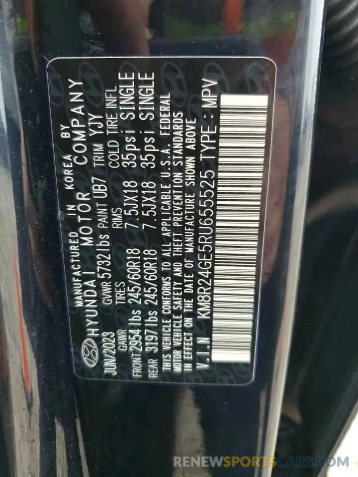 13 fotografías del automóvil dañado KM8R24GE5RU655525 HYUNDAI PALISADE 2024