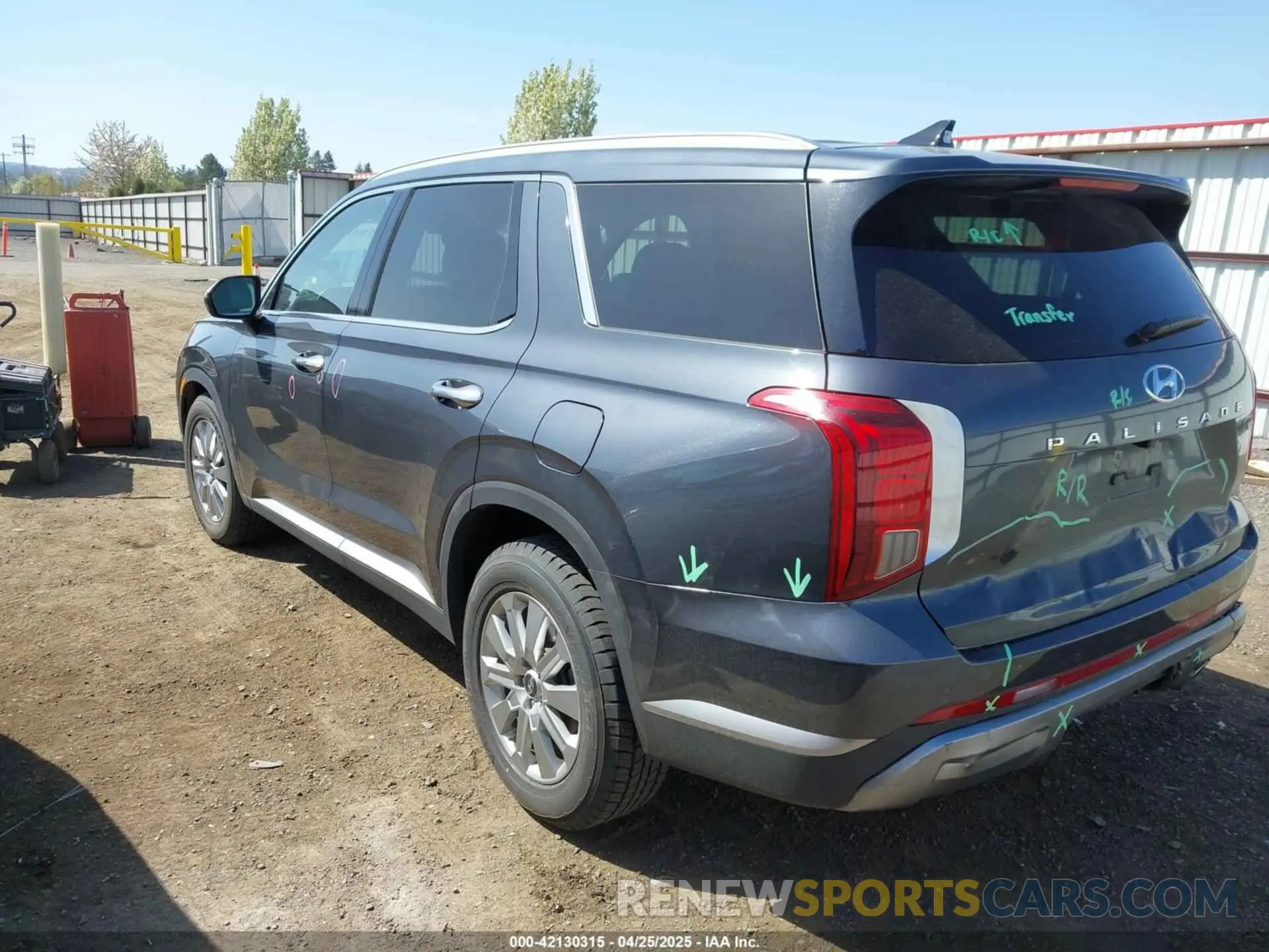 3 fotografías del automóvil dañado KM8R2DGE1RU682530 HYUNDAI PALISADE 2024