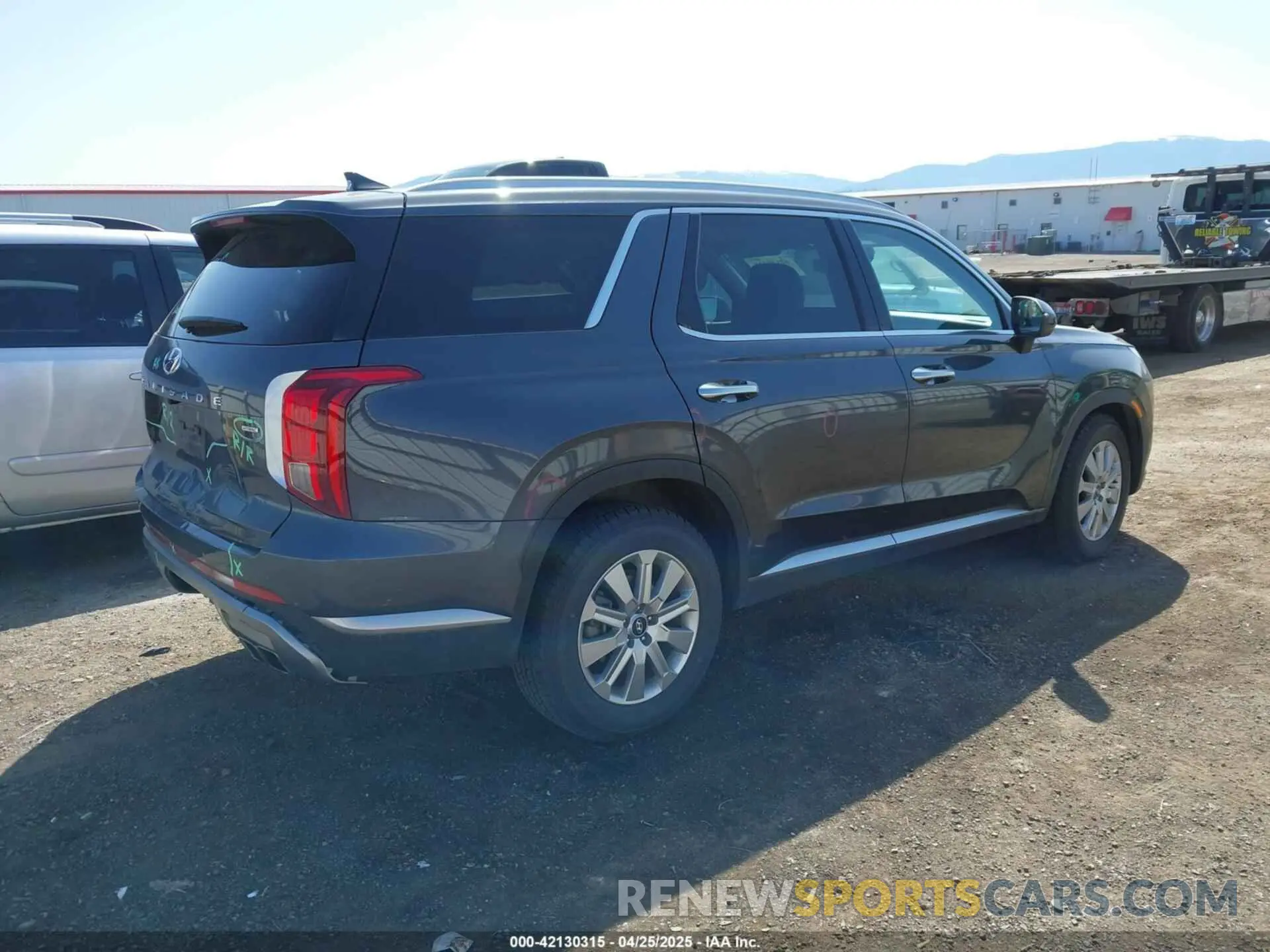 4 fotografías del automóvil dañado KM8R2DGE1RU682530 HYUNDAI PALISADE 2024