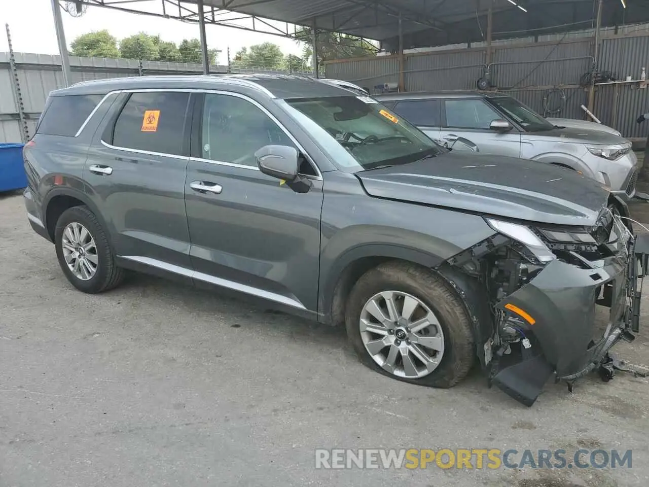 4 fotografías del automóvil dañado KM8R2DGE1RU714635 HYUNDAI PALISADE 2024