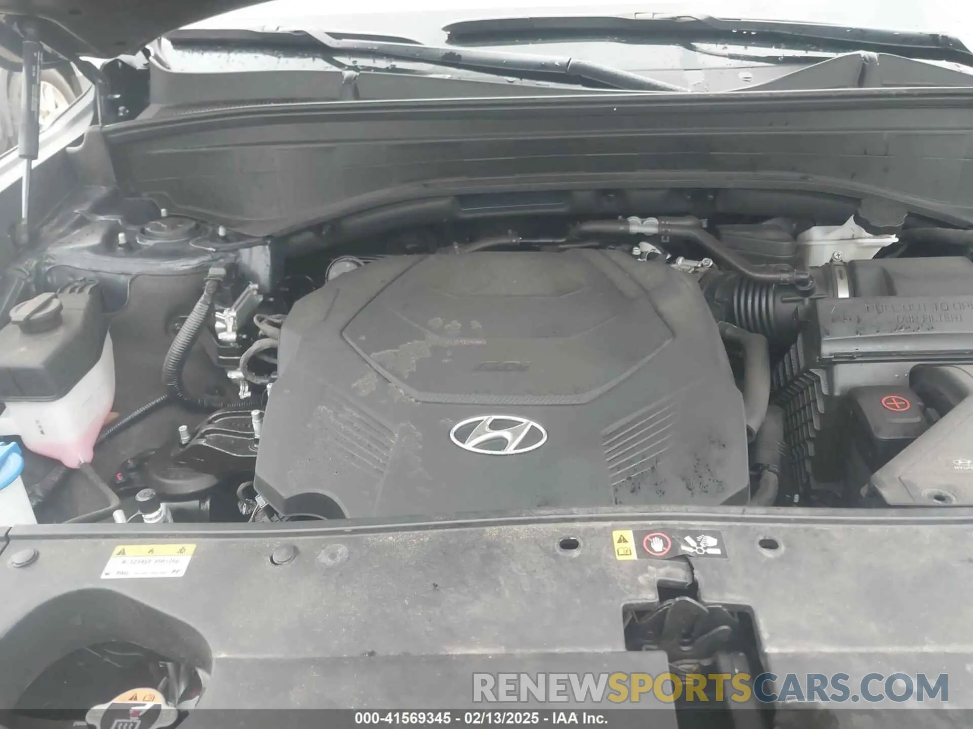 10 fotografías del automóvil dañado KM8R2DGE3RU742050 HYUNDAI PALISADE 2024