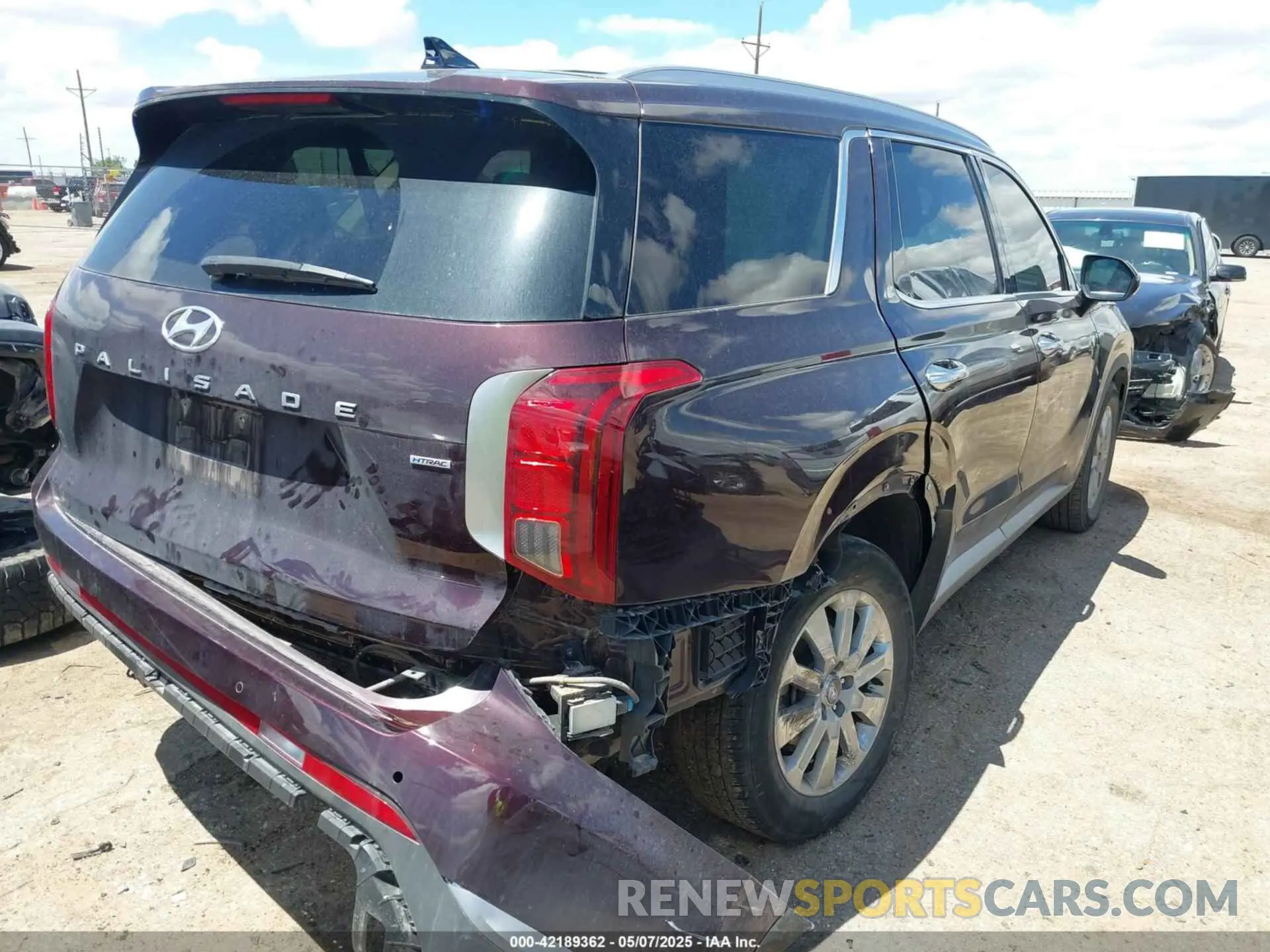 4 fotografías del automóvil dañado KM8R2DGE9RU660632 HYUNDAI PALISADE 2024