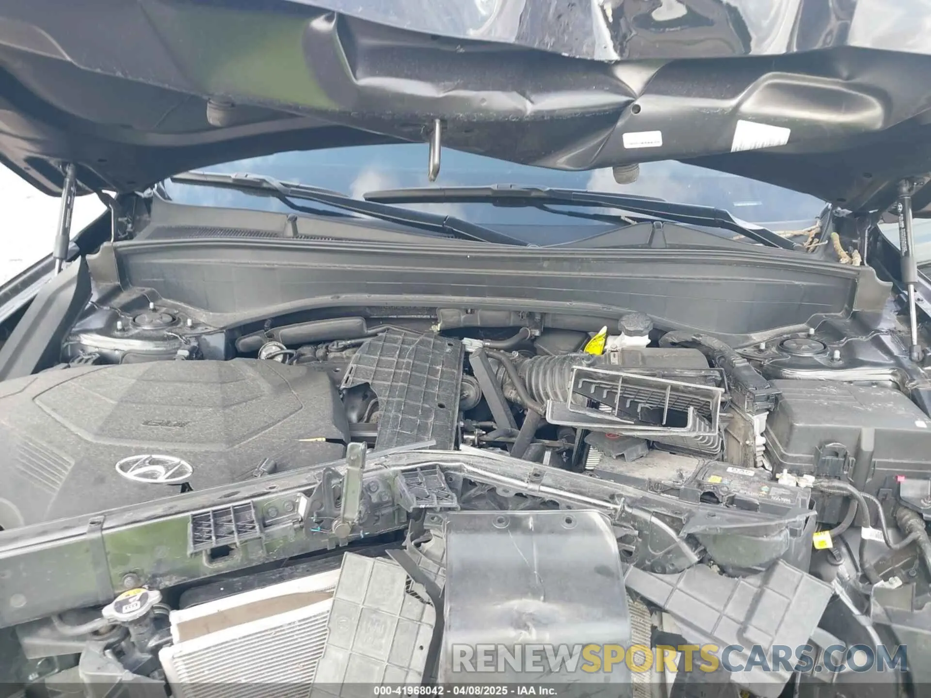 10 fotografías del automóvil dañado KM8R34GE3RU696295 HYUNDAI PALISADE 2024
