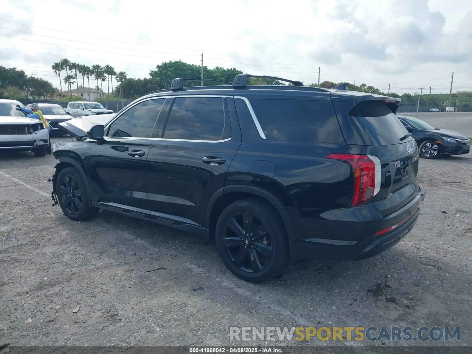 3 fotografías del automóvil dañado KM8R34GE3RU696295 HYUNDAI PALISADE 2024