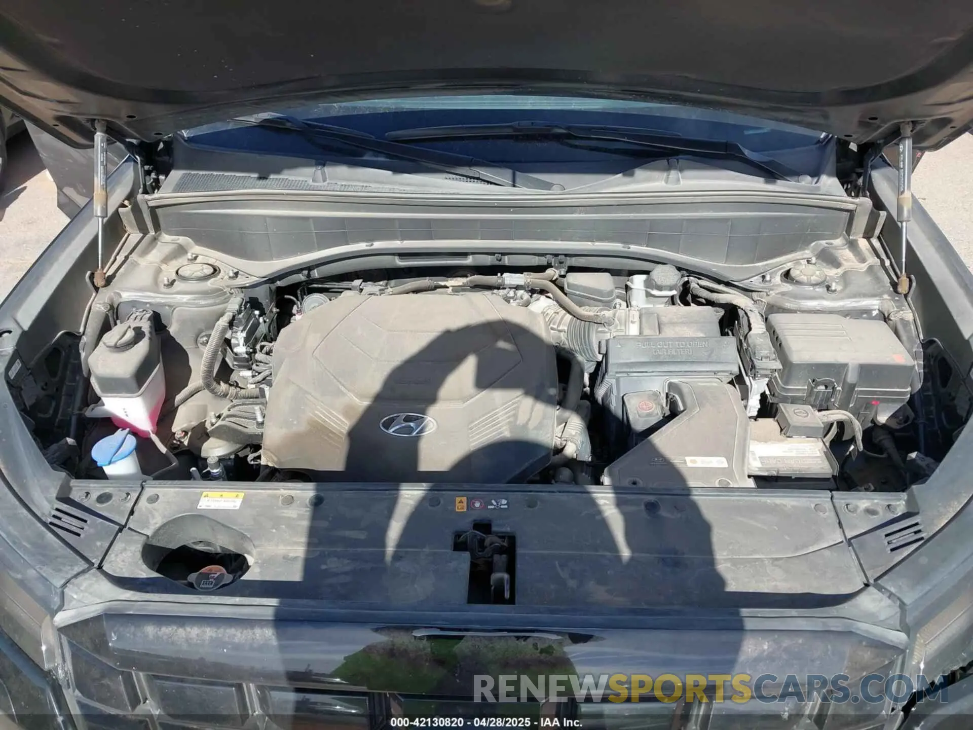 10 fotografías del automóvil dañado KM8R34GE3RU699746 HYUNDAI PALISADE 2024