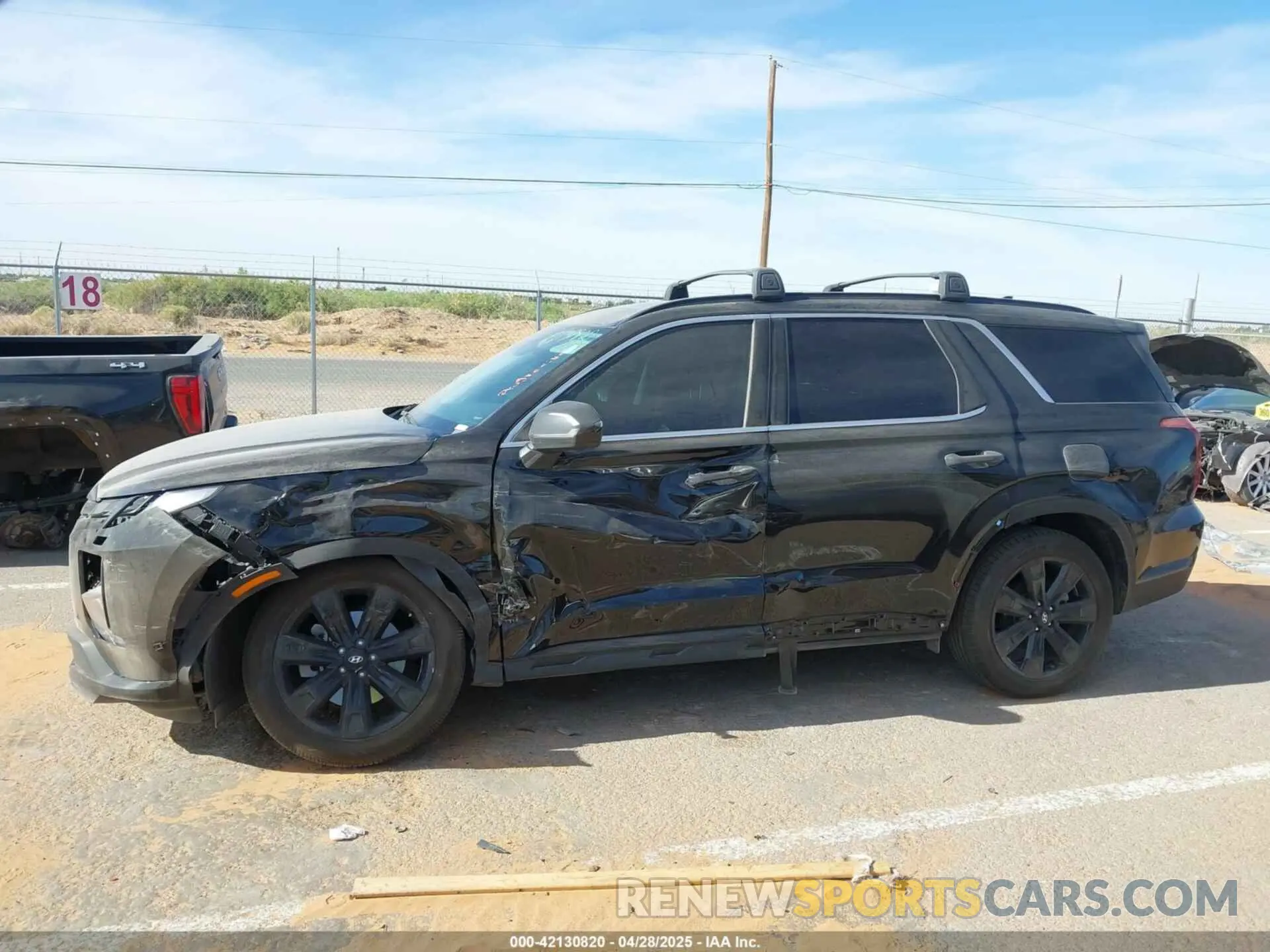 14 fotografías del automóvil dañado KM8R34GE3RU699746 HYUNDAI PALISADE 2024