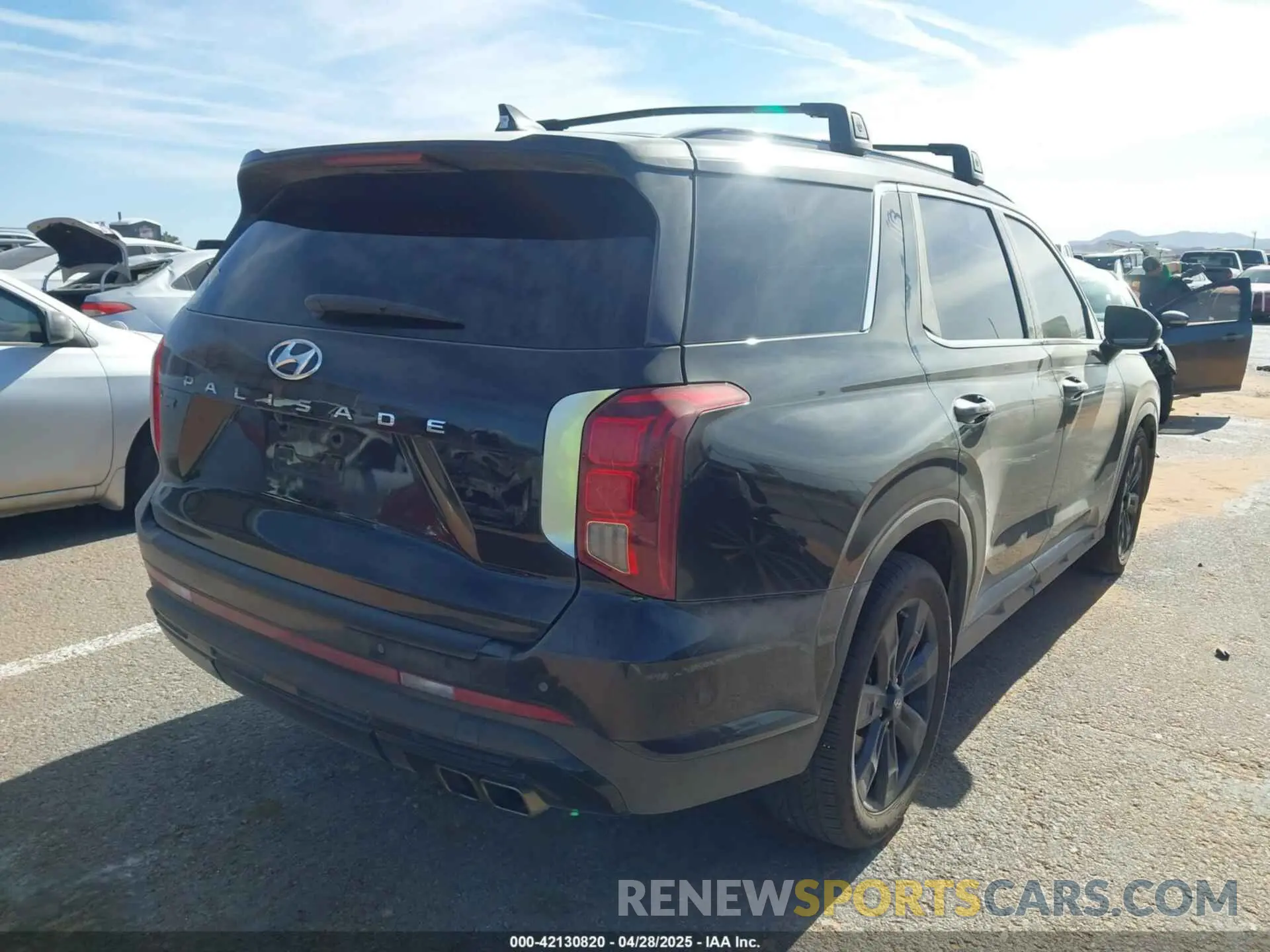 4 fotografías del automóvil dañado KM8R34GE3RU699746 HYUNDAI PALISADE 2024