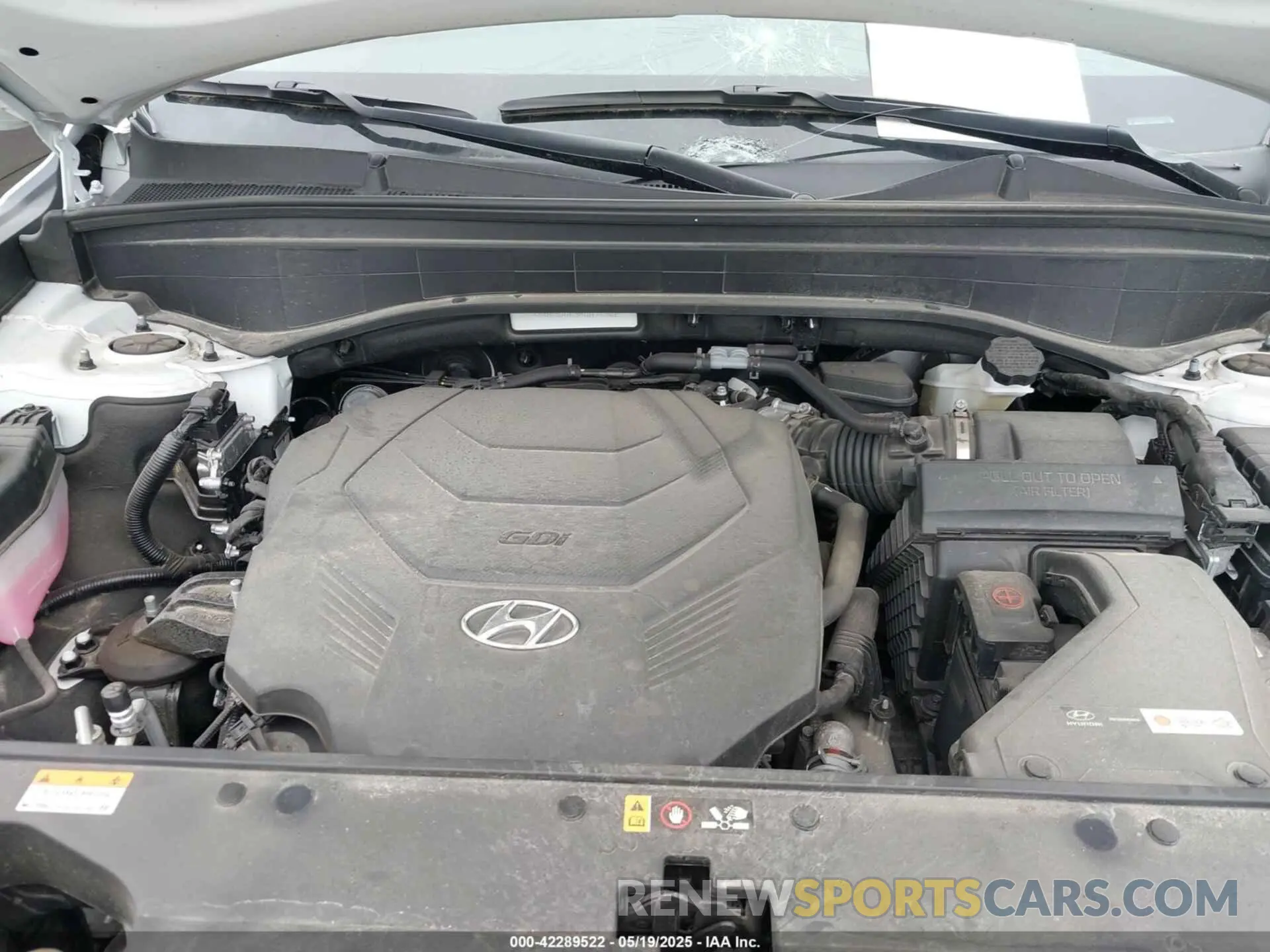 10 fotografías del automóvil dañado KM8R3DGE3RU671302 HYUNDAI PALISADE 2024