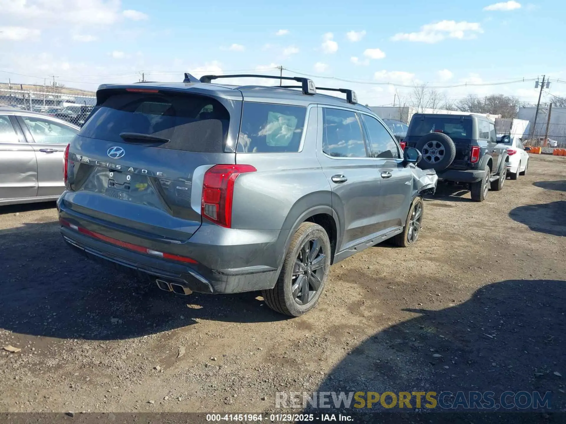 4 fotografías del automóvil dañado KM8R3DGE5RU731547 HYUNDAI PALISADE 2024