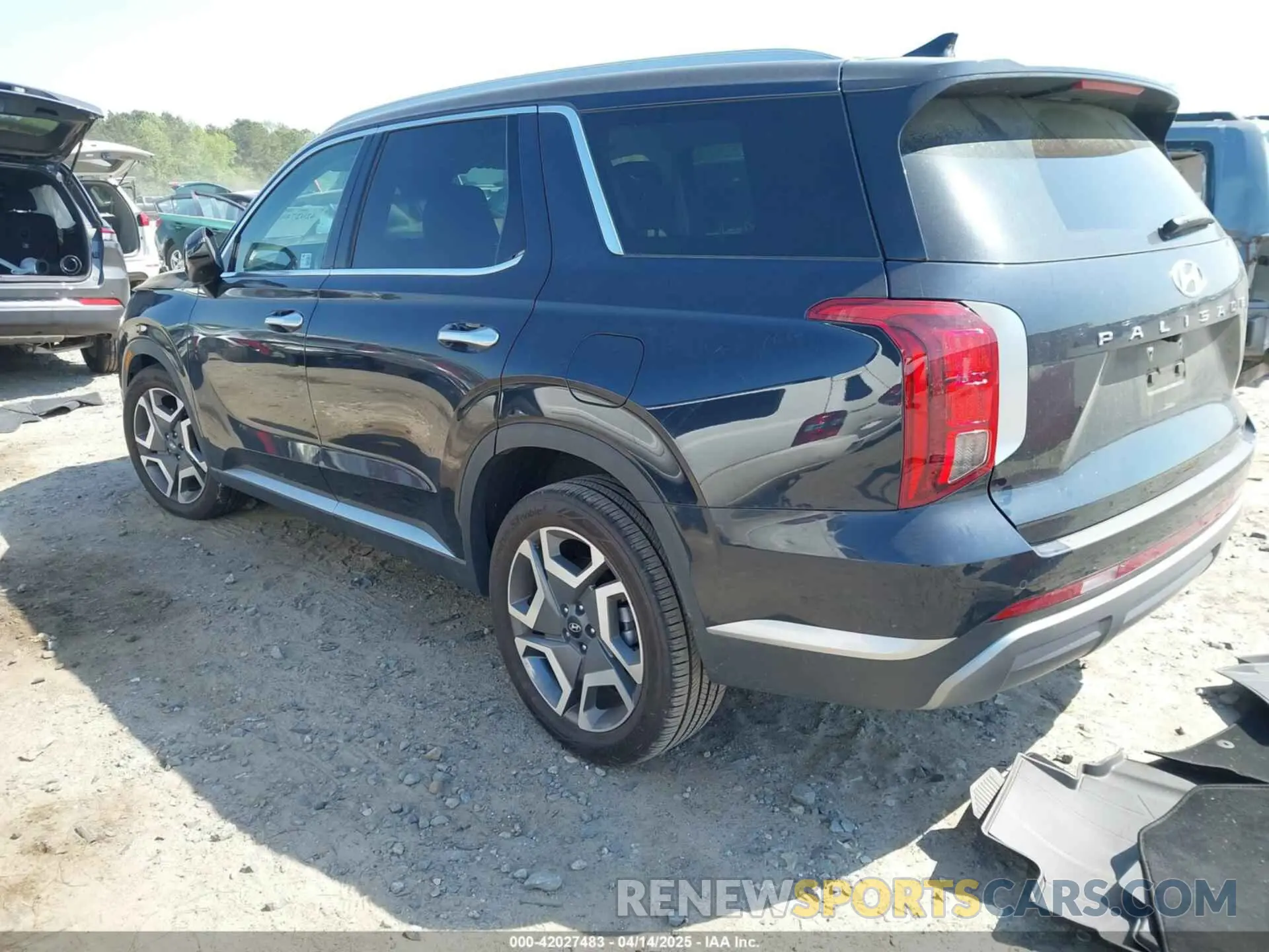 3 fotografías del automóvil dañado KM8R44GE0RU732408 HYUNDAI PALISADE 2024