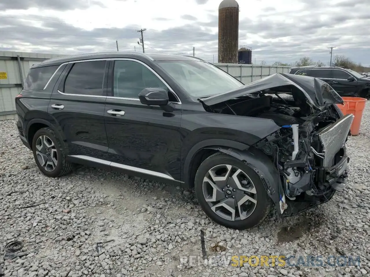4 fotografías del automóvil dañado KM8R44GE1RU787594 HYUNDAI PALISADE 2024