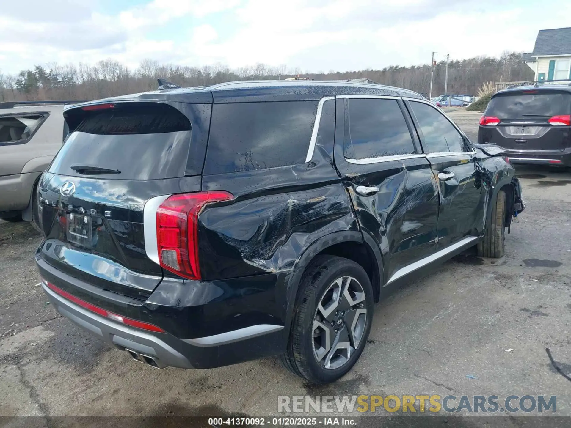 4 fotografías del automóvil dañado KM8R44GE6RU734888 HYUNDAI PALISADE 2024