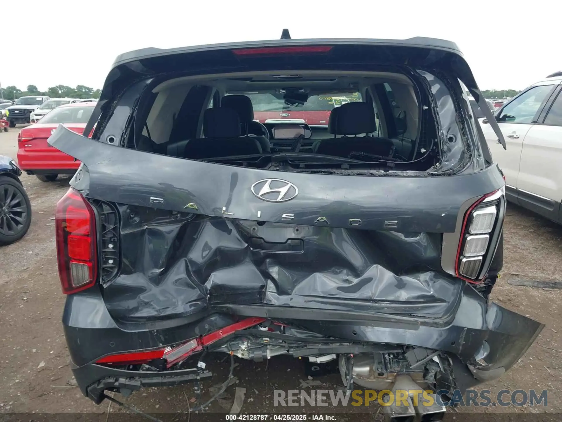 16 fotografías del automóvil dañado KM8R44GE6RU785338 HYUNDAI PALISADE 2024