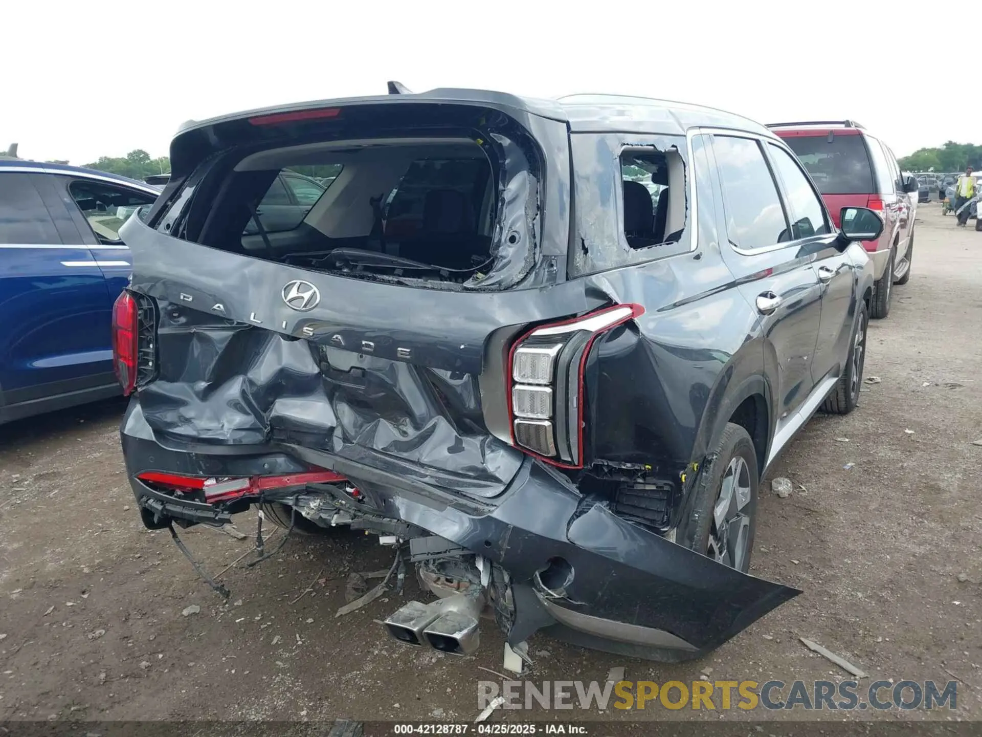 4 fotografías del automóvil dañado KM8R44GE6RU785338 HYUNDAI PALISADE 2024