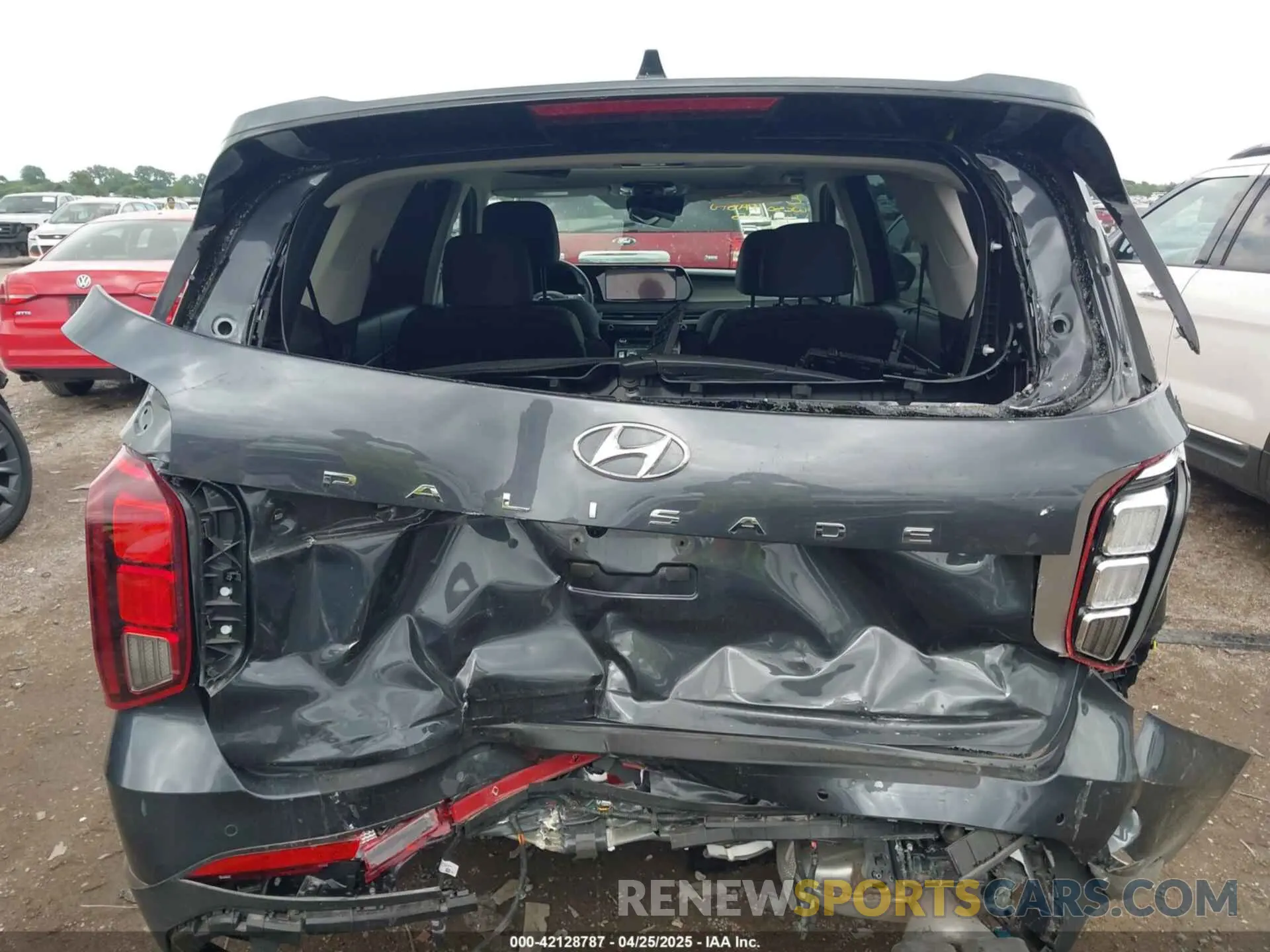 6 fotografías del automóvil dañado KM8R44GE6RU785338 HYUNDAI PALISADE 2024