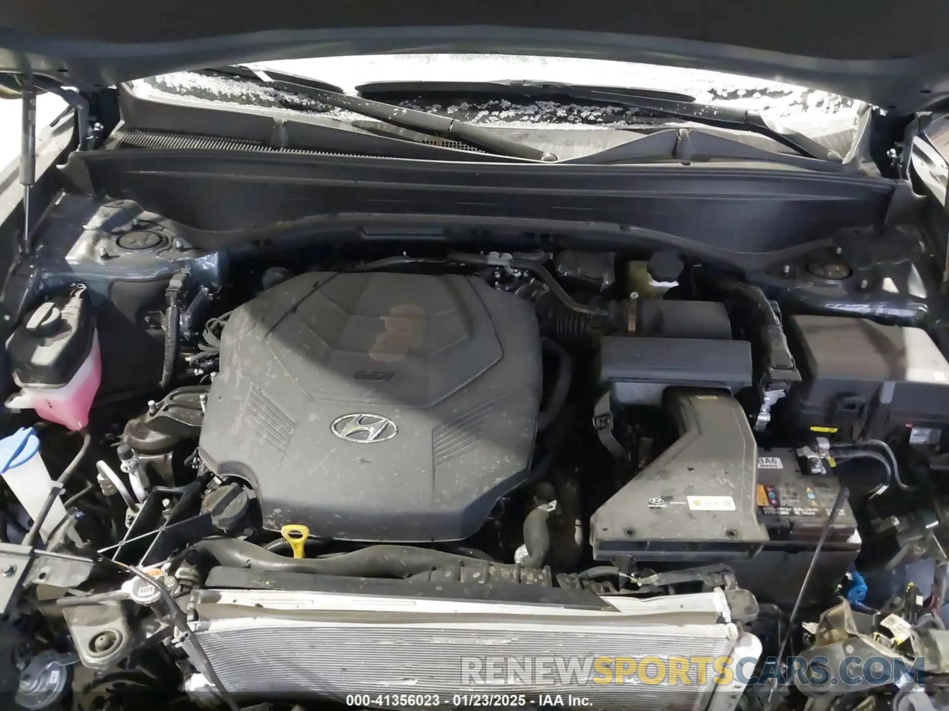 10 fotografías del automóvil dañado KM8R4DGE6RU786490 HYUNDAI PALISADE 2024