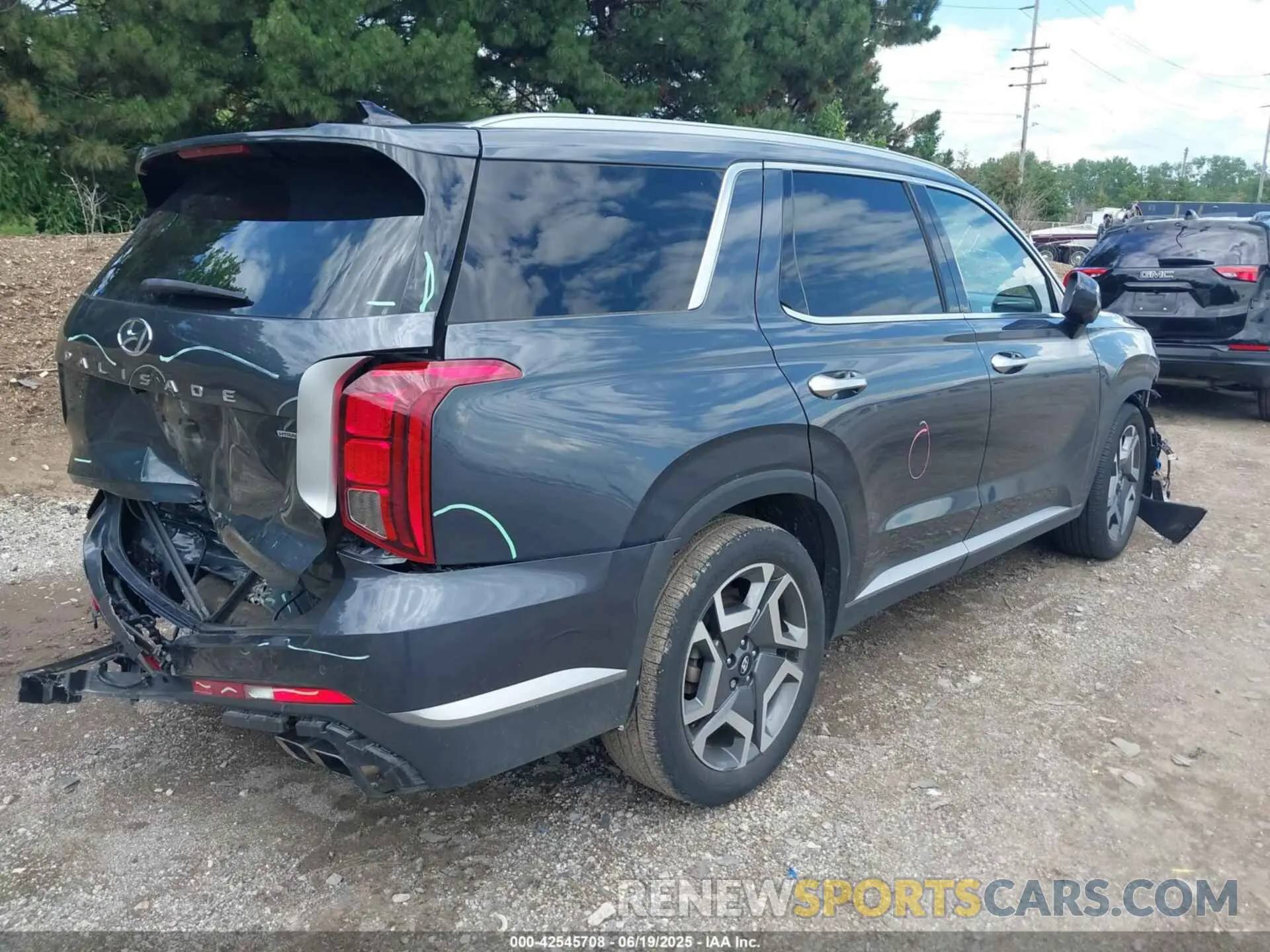 4 fotografías del automóvil dañado KM8R4DGE9RU690501 HYUNDAI PALISADE 2024