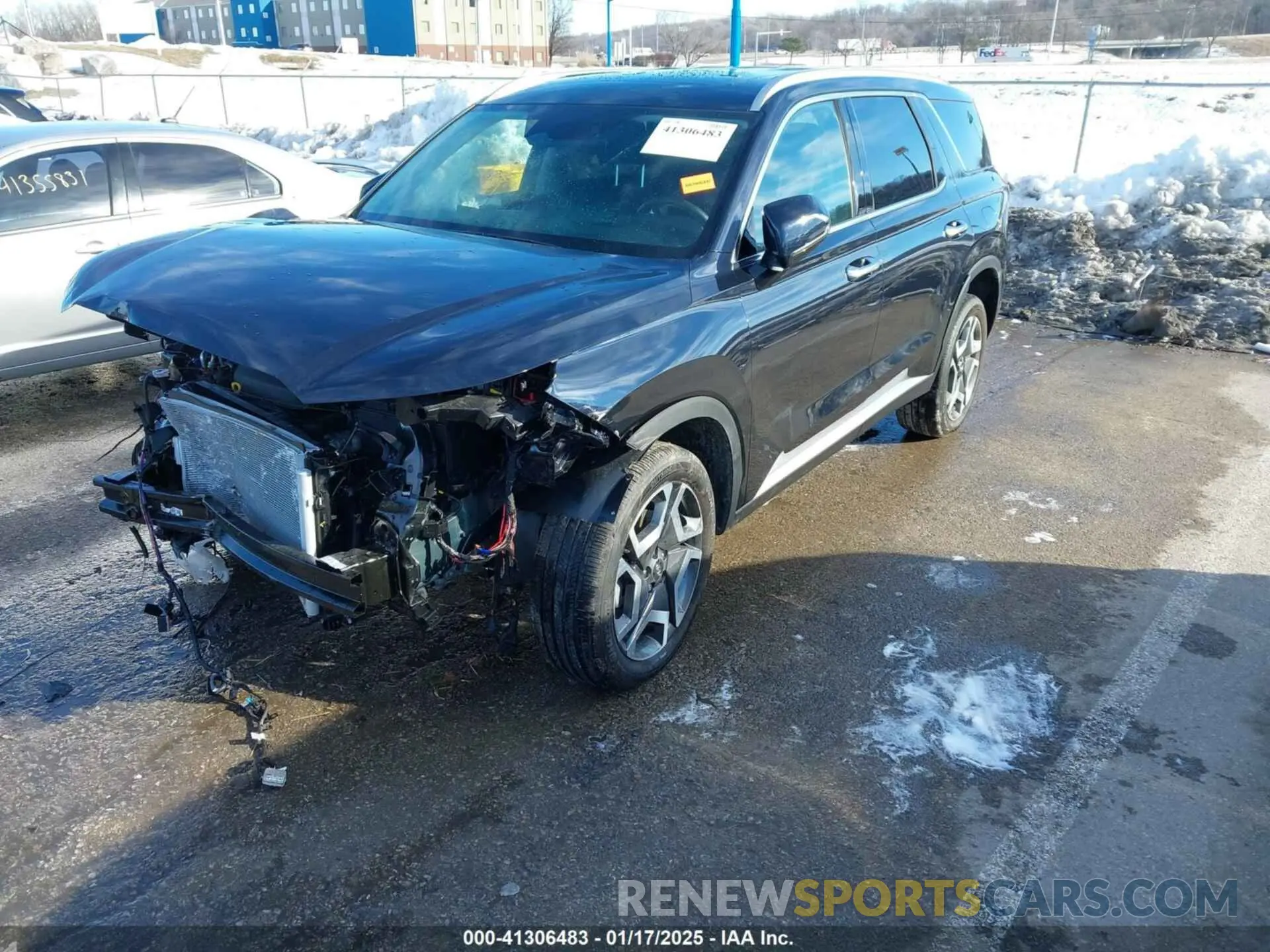 2 fotografías del automóvil dañado KM8R4DGEXRU797167 HYUNDAI PALISADE 2024