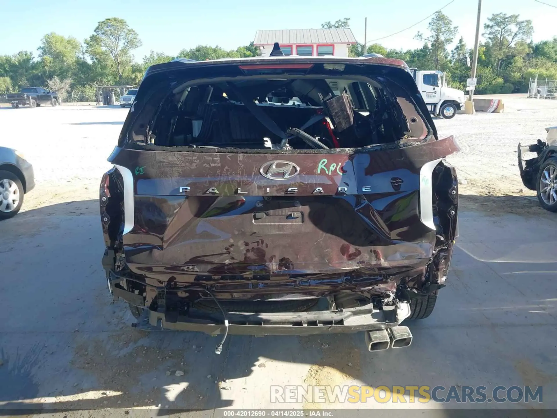 6 fotografías del automóvil dañado KM8R54GE2RU806263 HYUNDAI PALISADE 2024