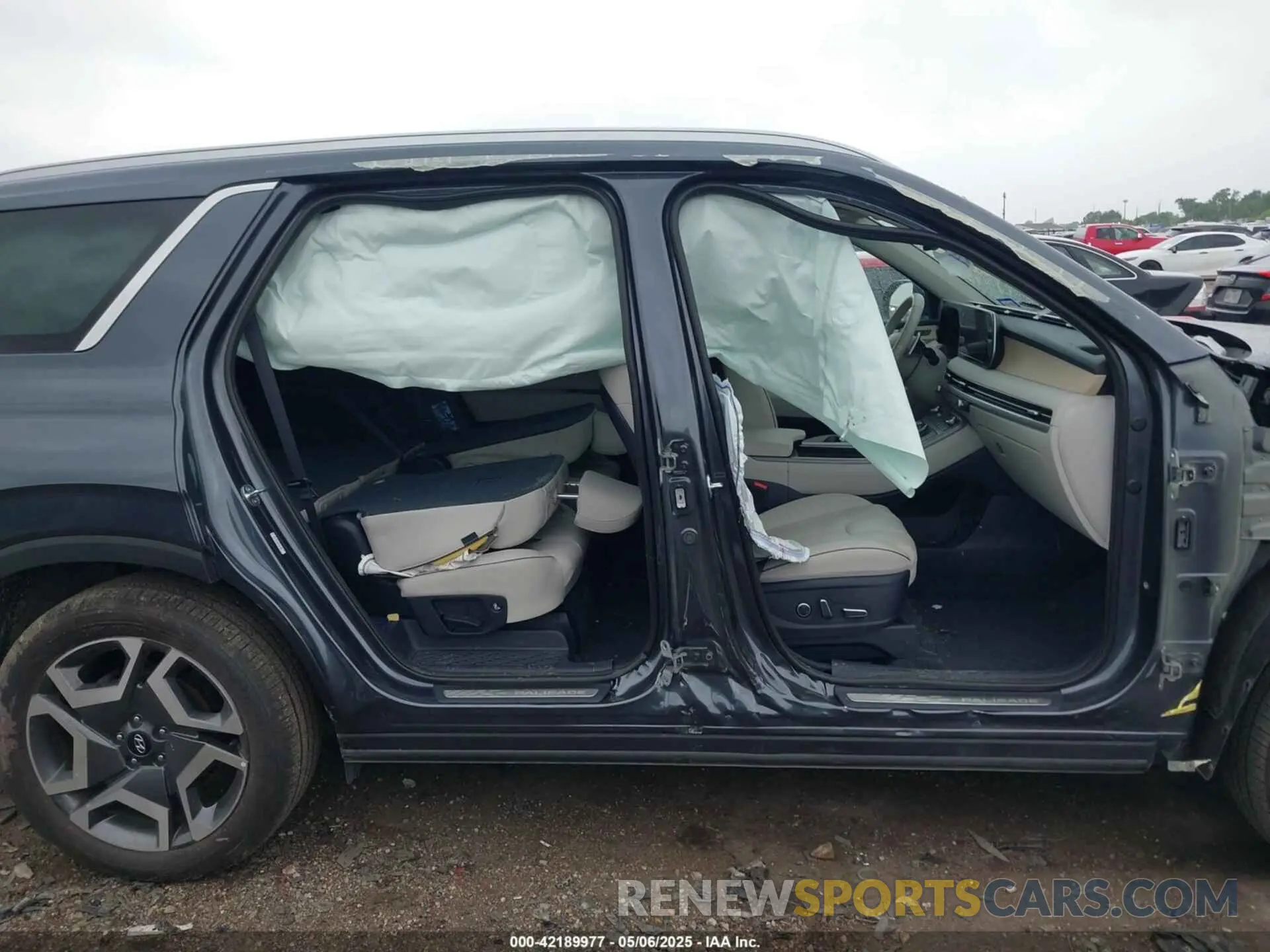 14 fotografías del automóvil dañado KM8R54GE3RU741276 HYUNDAI PALISADE 2024