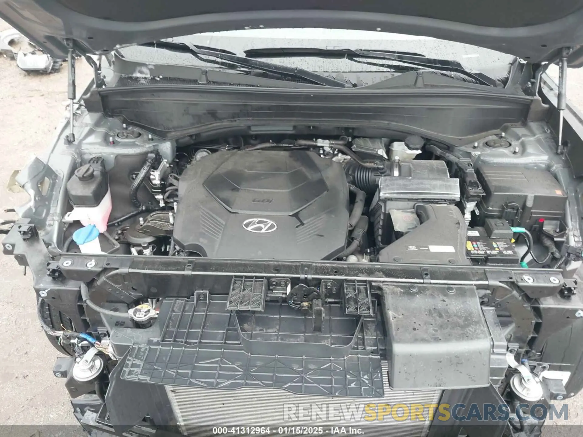 10 fotografías del automóvil dañado KM8R54GE4RU740900 HYUNDAI PALISADE 2024