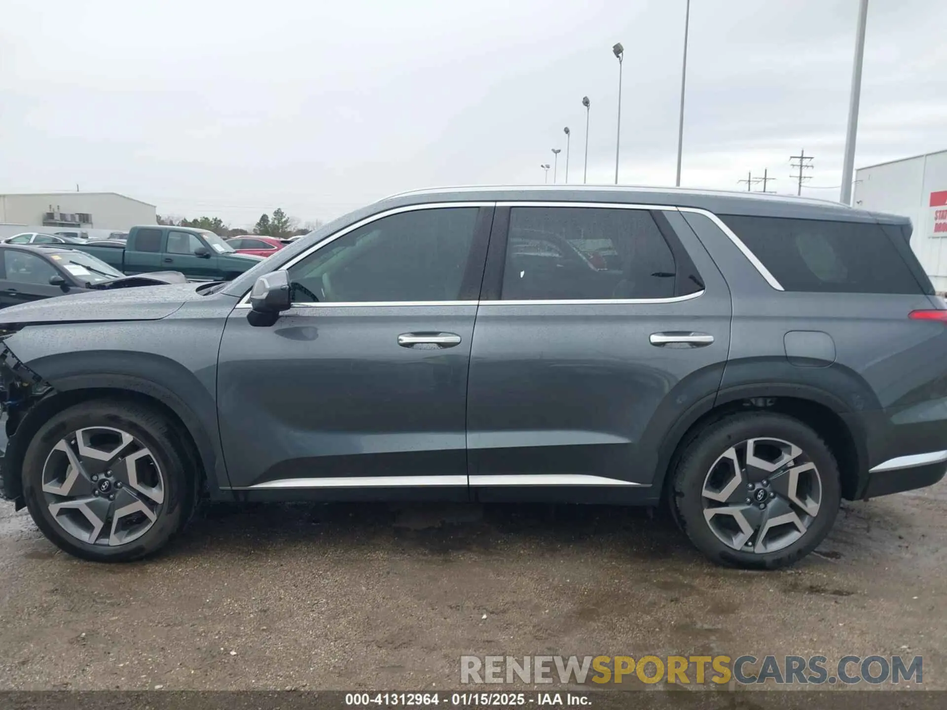 14 fotografías del automóvil dañado KM8R54GE4RU740900 HYUNDAI PALISADE 2024